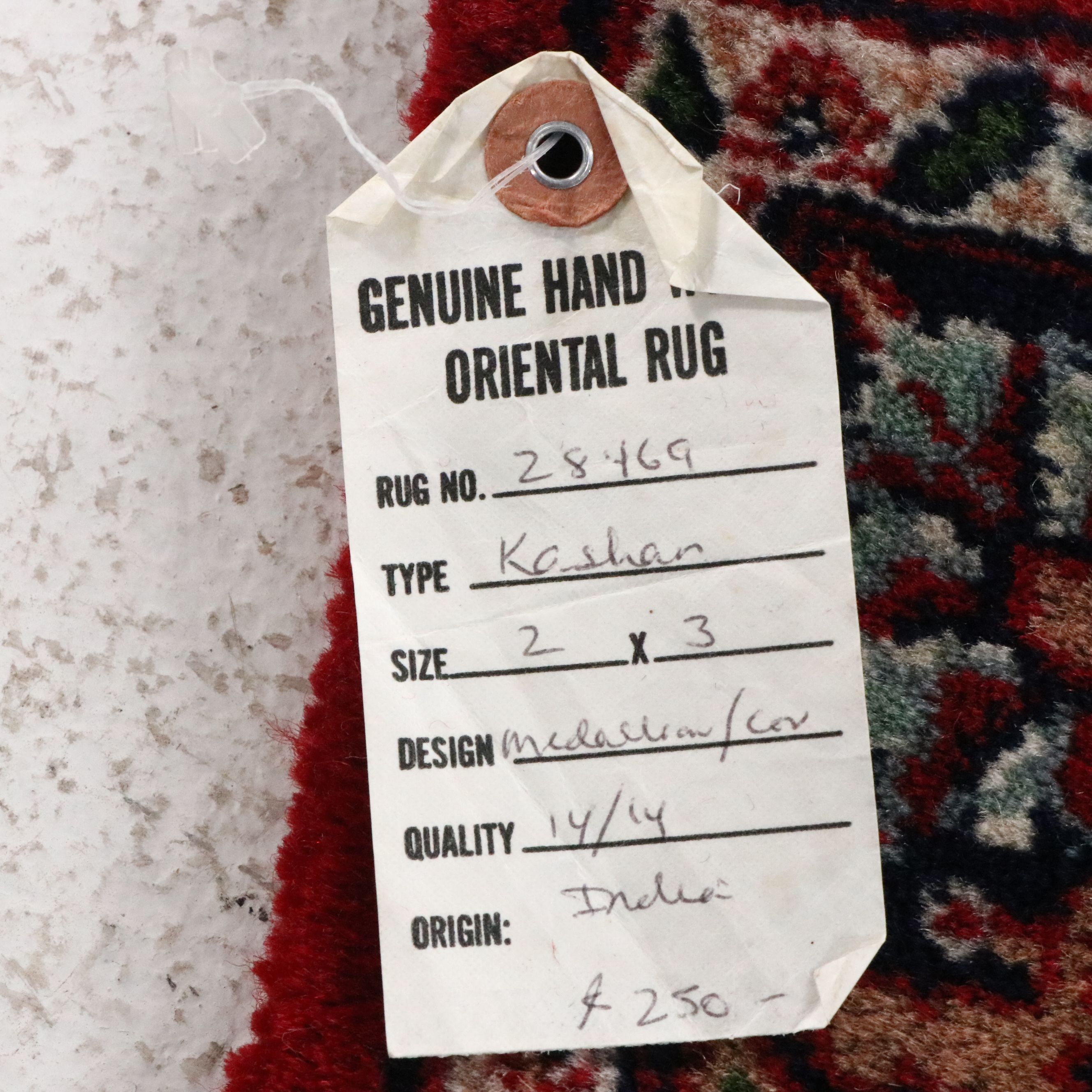 Two Hand-Knotted Indo-Persian Accent Rugs