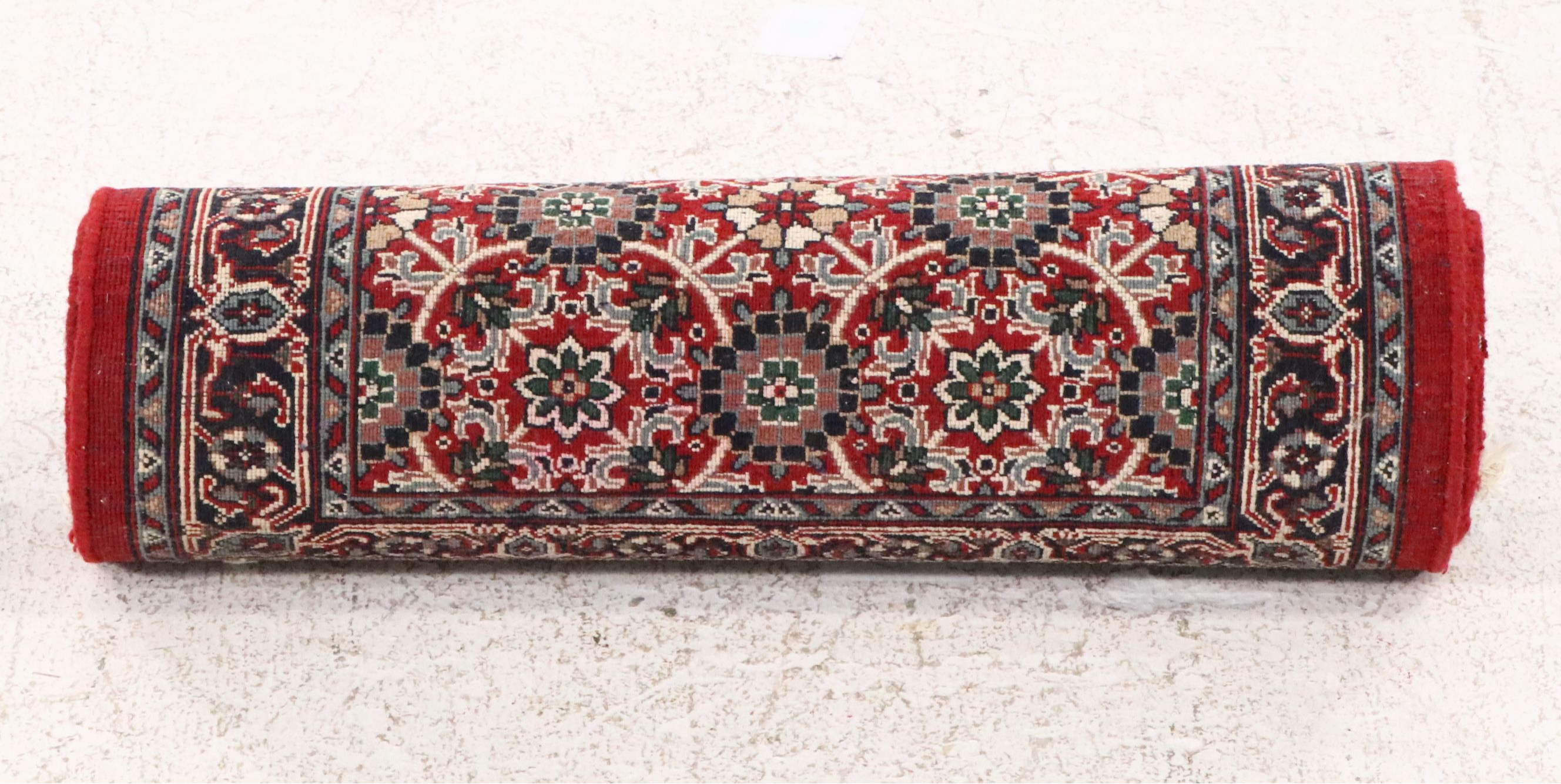 Two Hand-Knotted Indo-Persian Accent Rugs