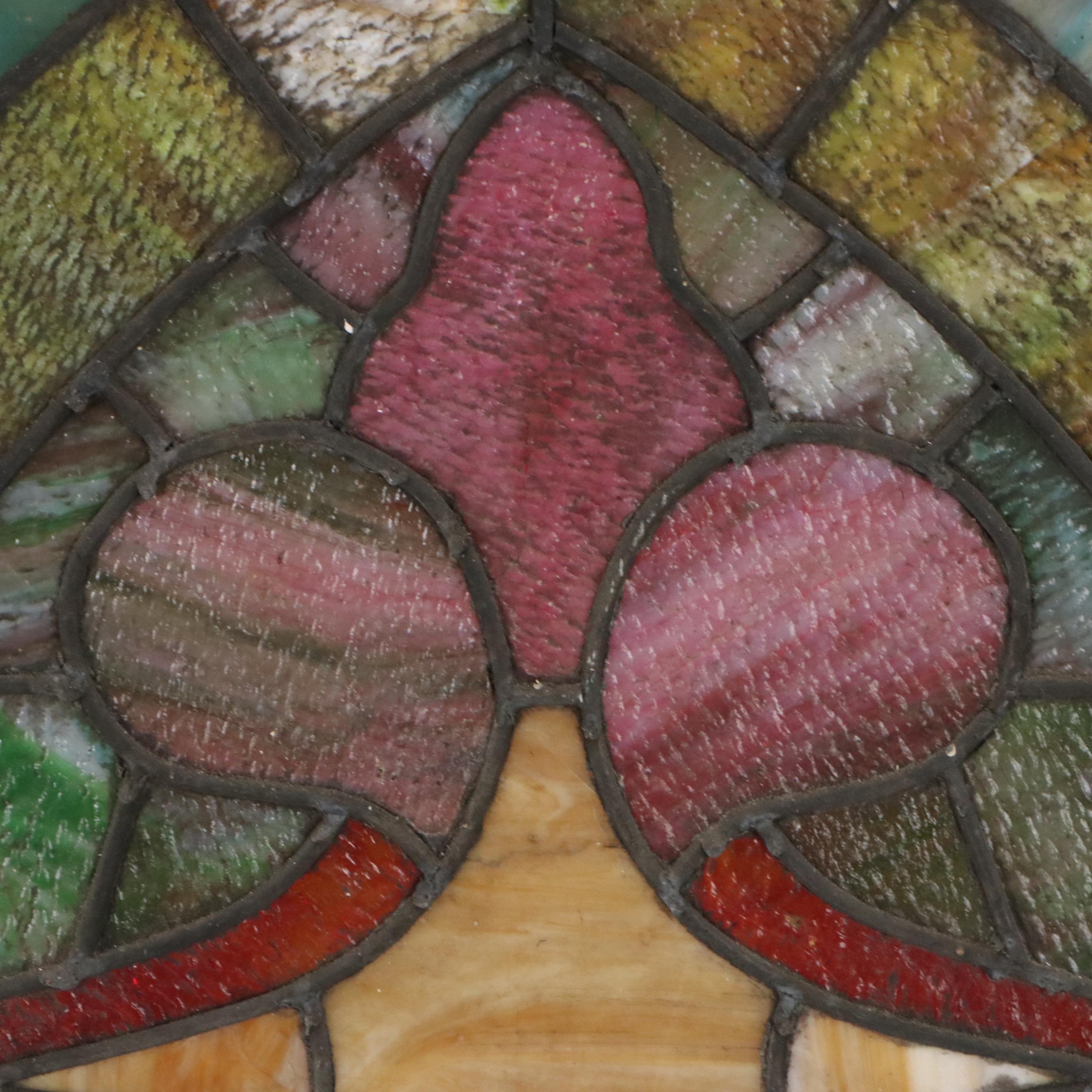 Gothic Style Leaded Stained Glass Lancet Cathedral Windows