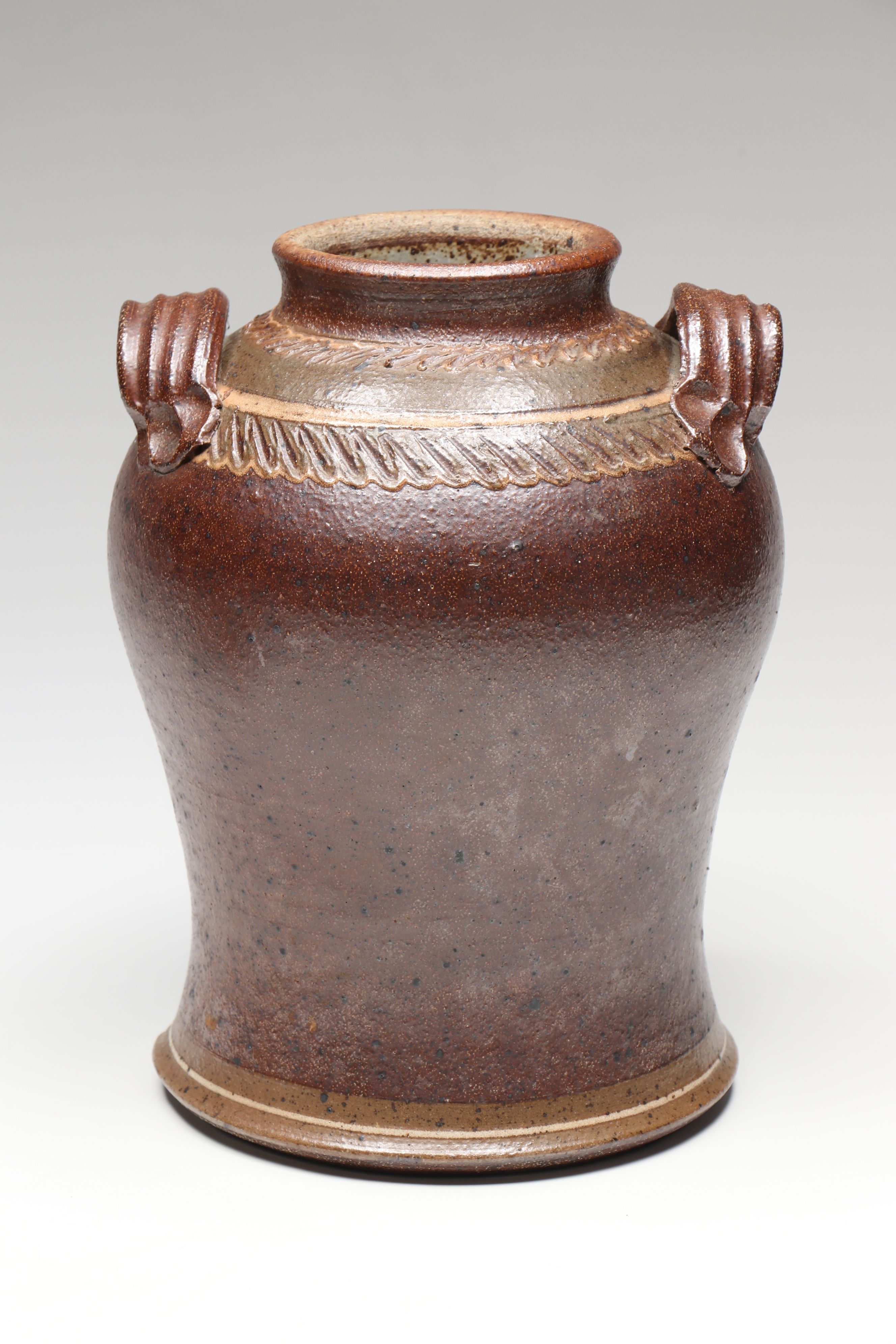 Lee Rexrode Stoneware with Other Artist Signed Art Pottery Vases