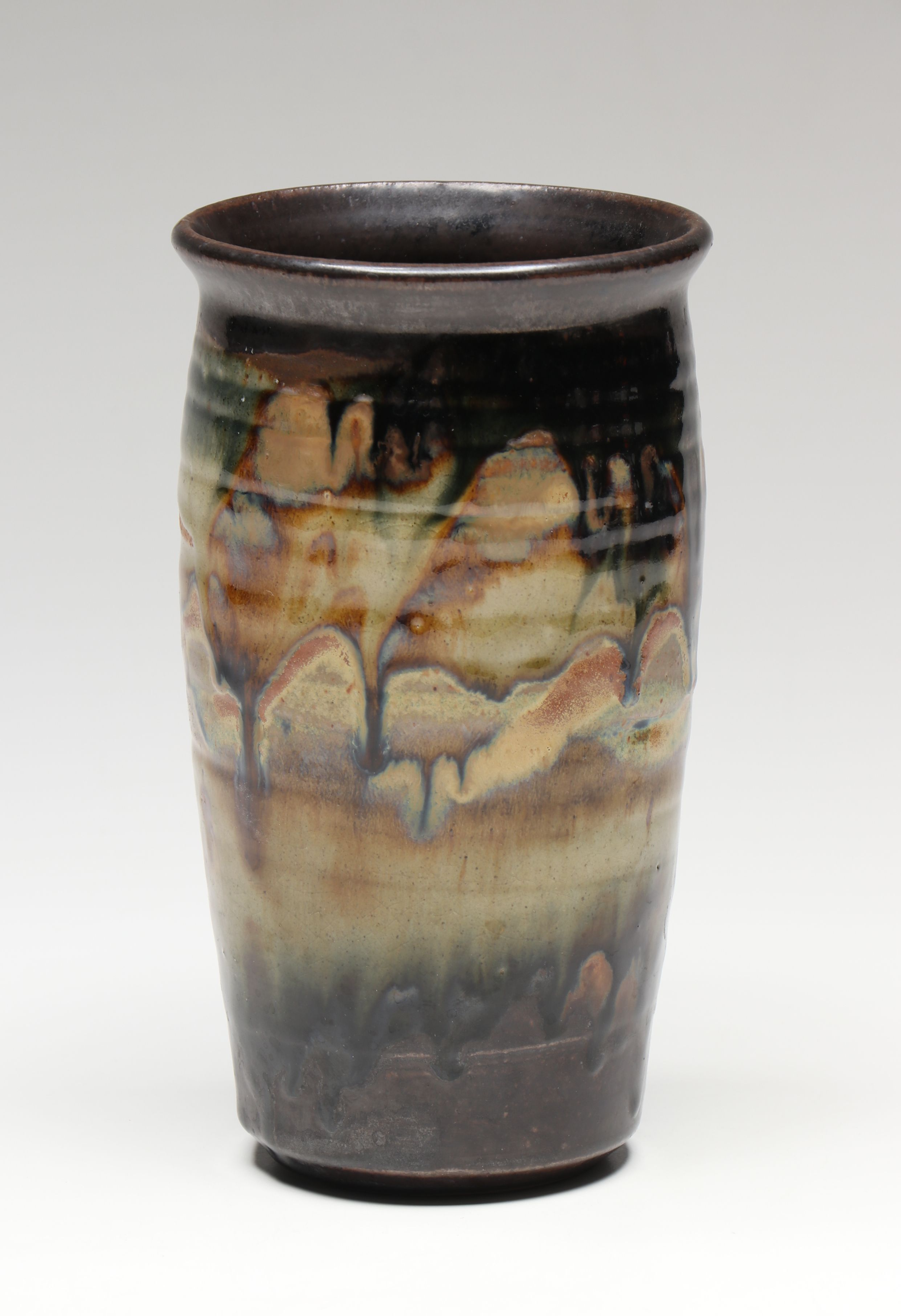 Lee Rexrode Stoneware with Other Artist Signed Art Pottery Vases