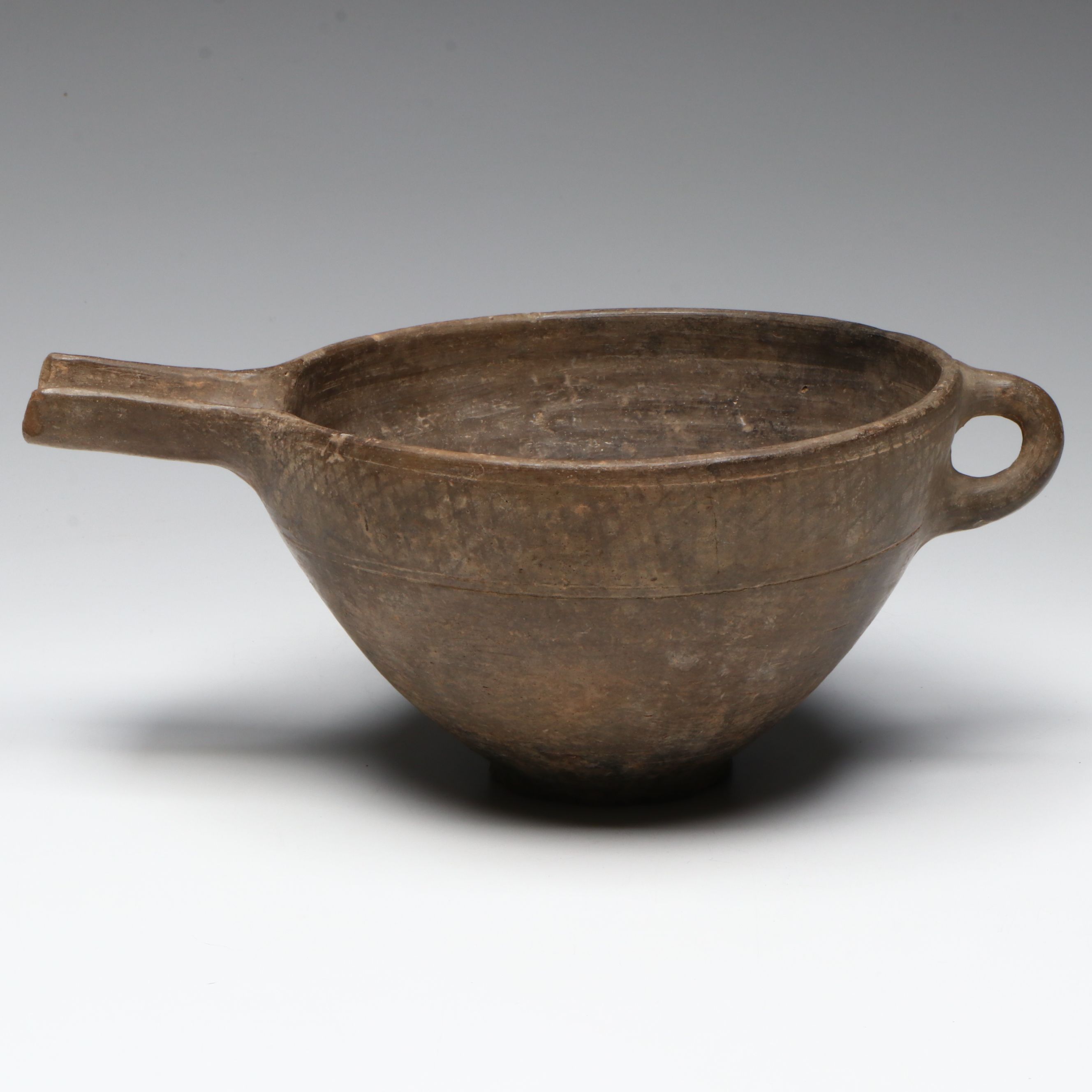 Ancient Near Eastern Luristan Pottery Sprouted Ceremonial Vessel