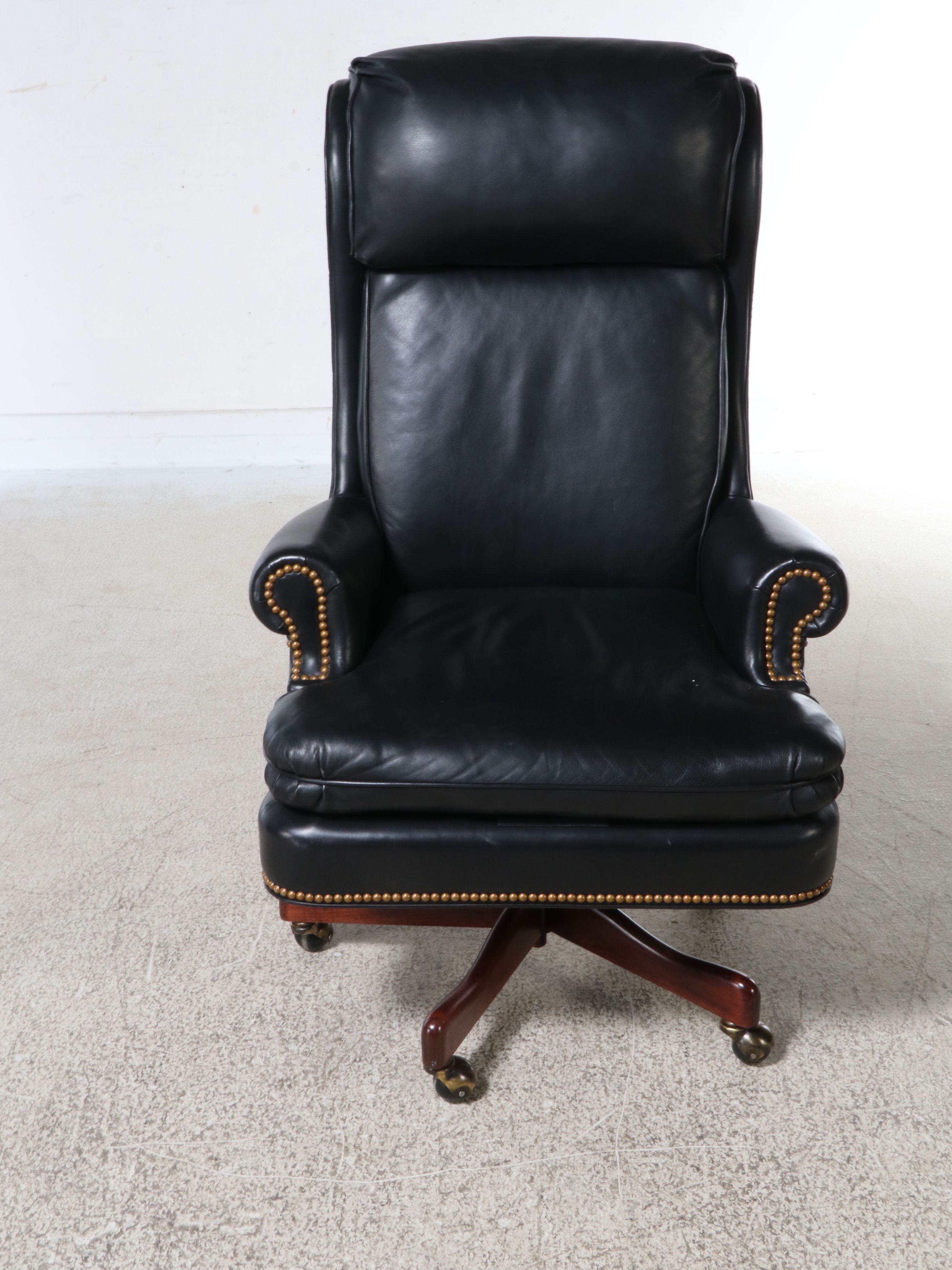 Executive Office Chair with Nail Head Trim