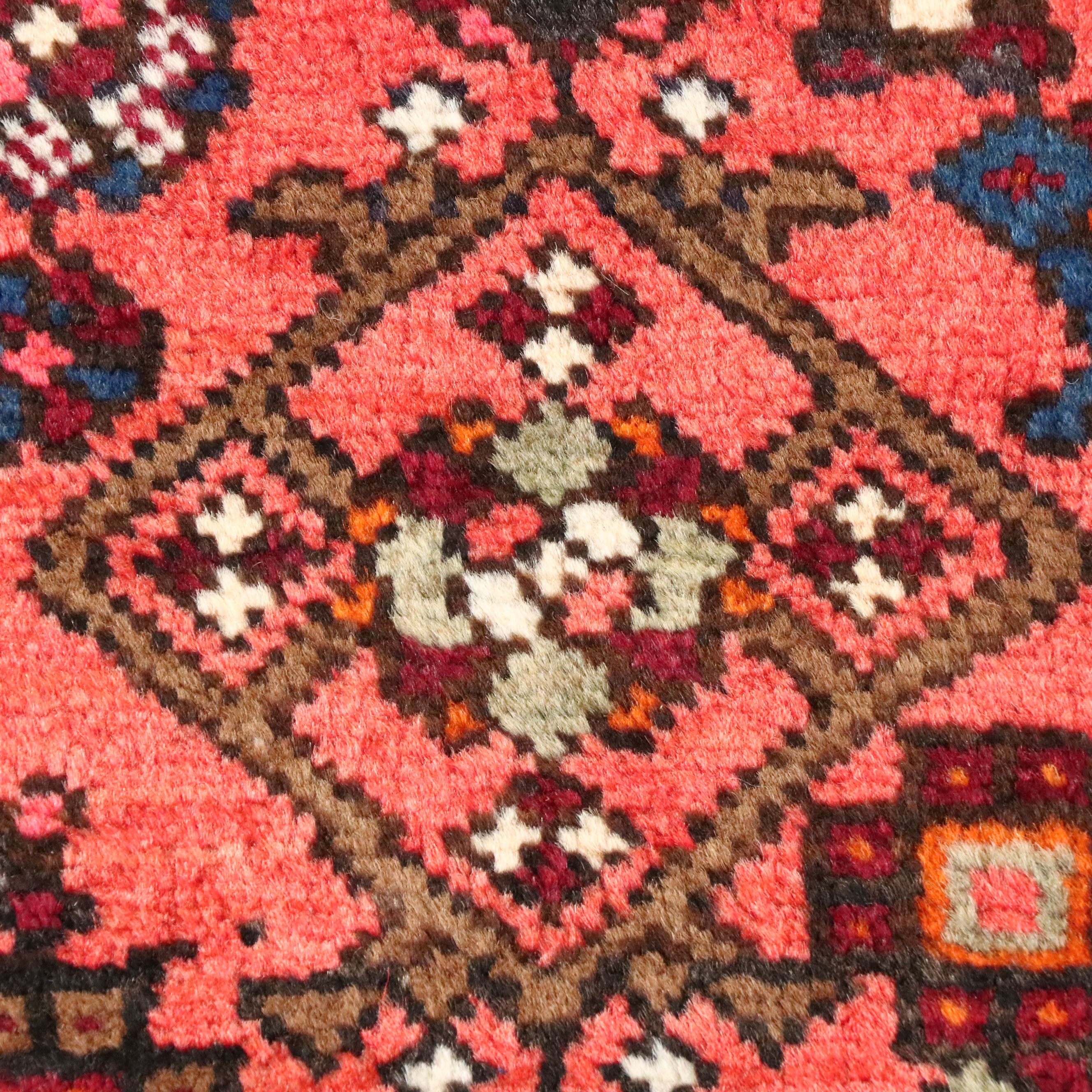 4'3 x 6'8 Hand-Knotted Persian Hamadan Area Rug
