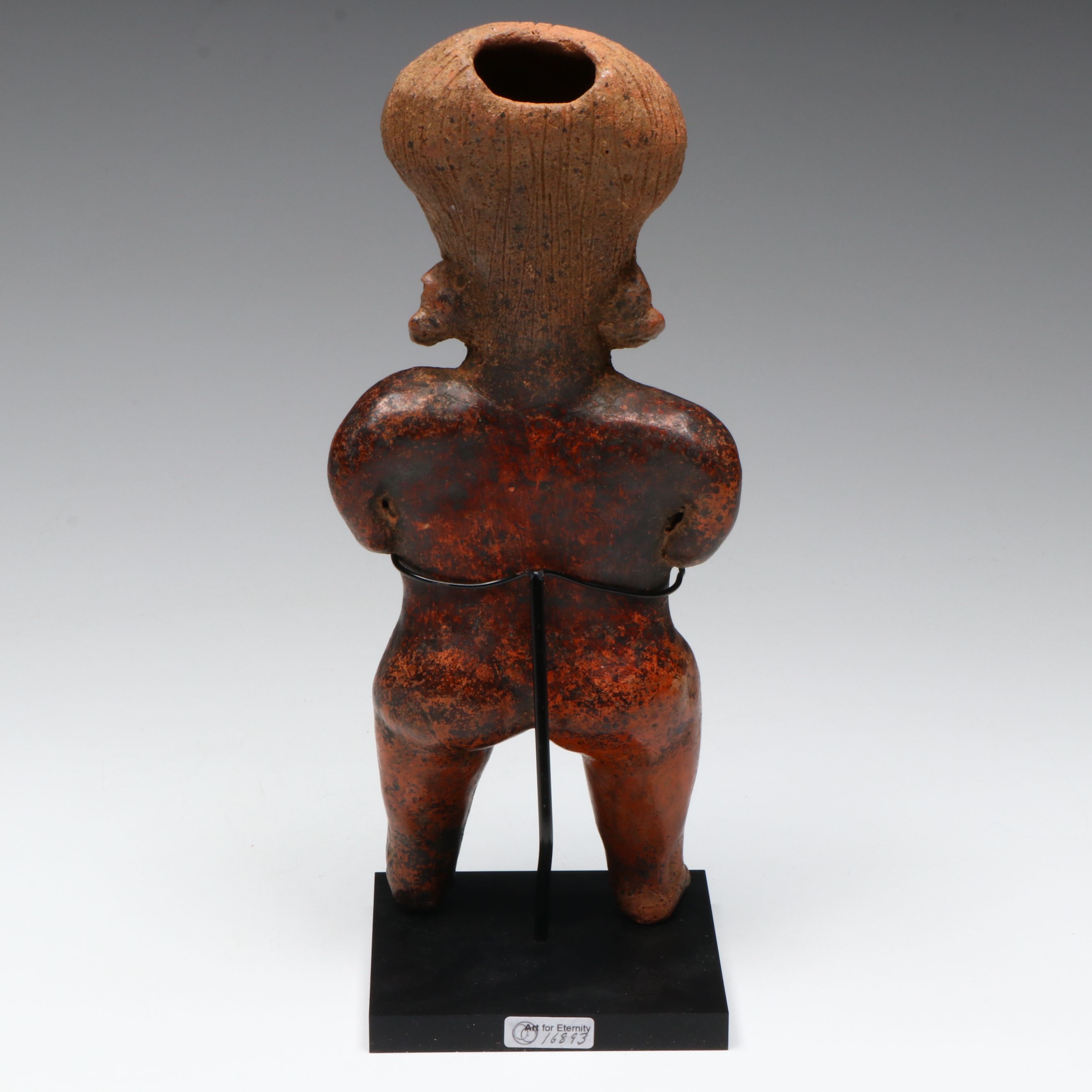 Pre-Columbian Nayarit Pottery Standing Female Ancestor, Circa 300 BCE/CE.