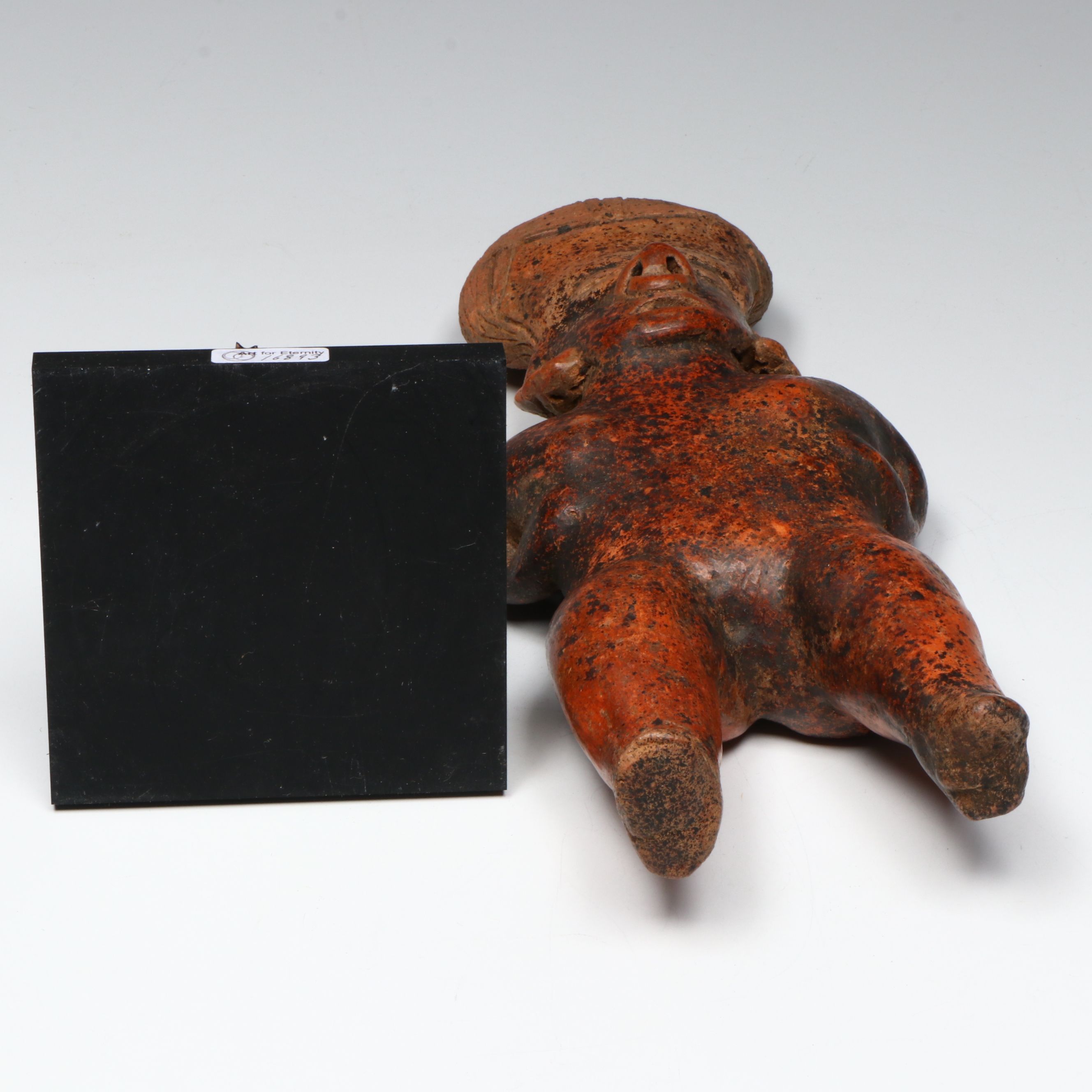 Pre-Columbian Nayarit Pottery Standing Female Ancestor, Circa 300 BCE/CE.