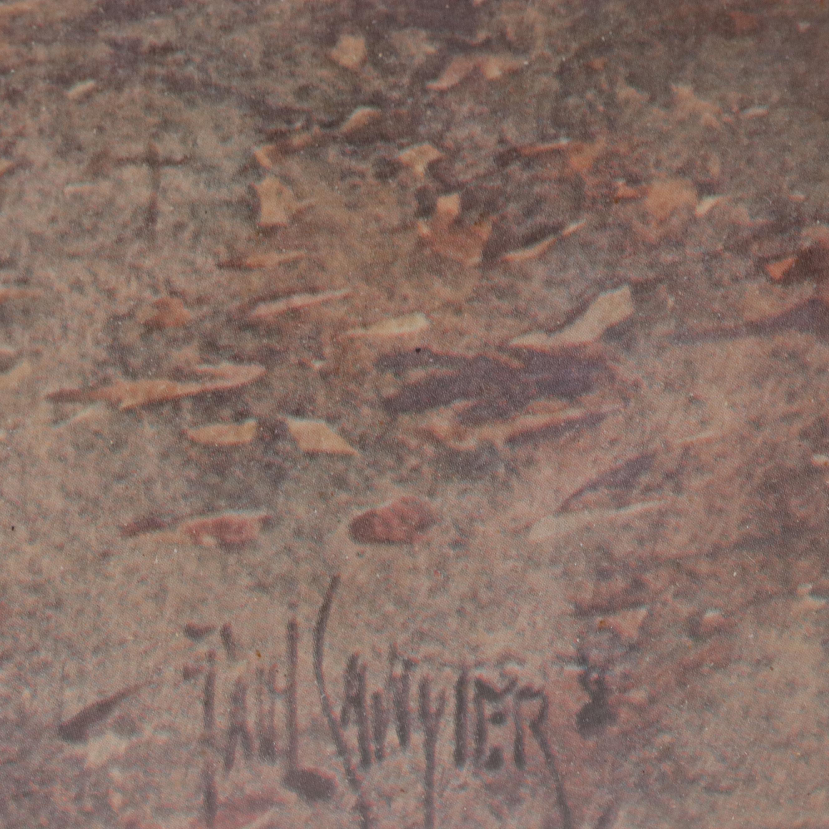 Offset Lithograph After Paul Sawyier "View of Wapping Street," 20th Century