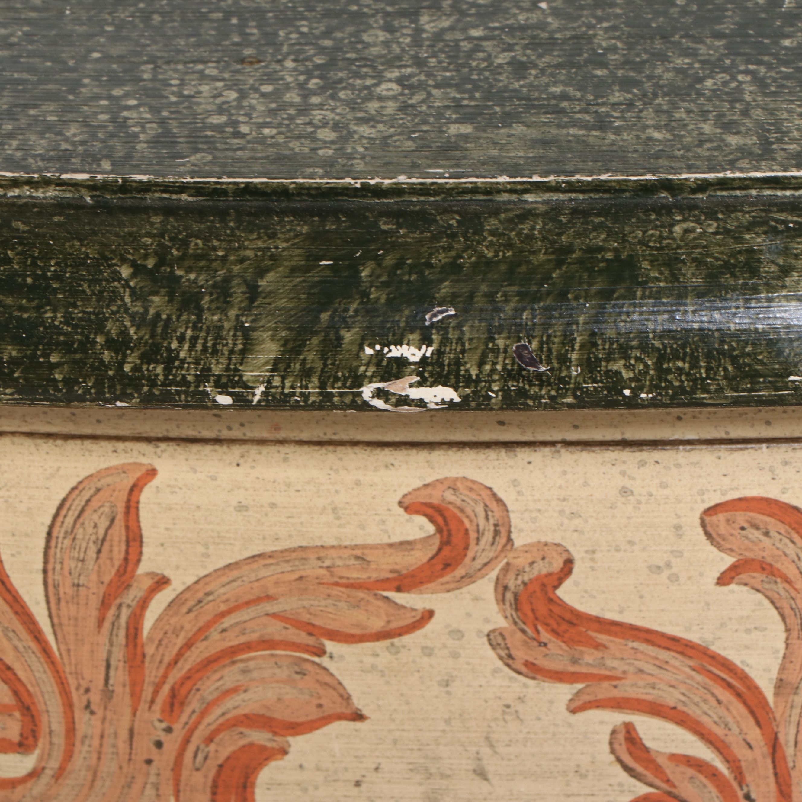 Baker Furniture French Provincial Style Painted Bombe Chest