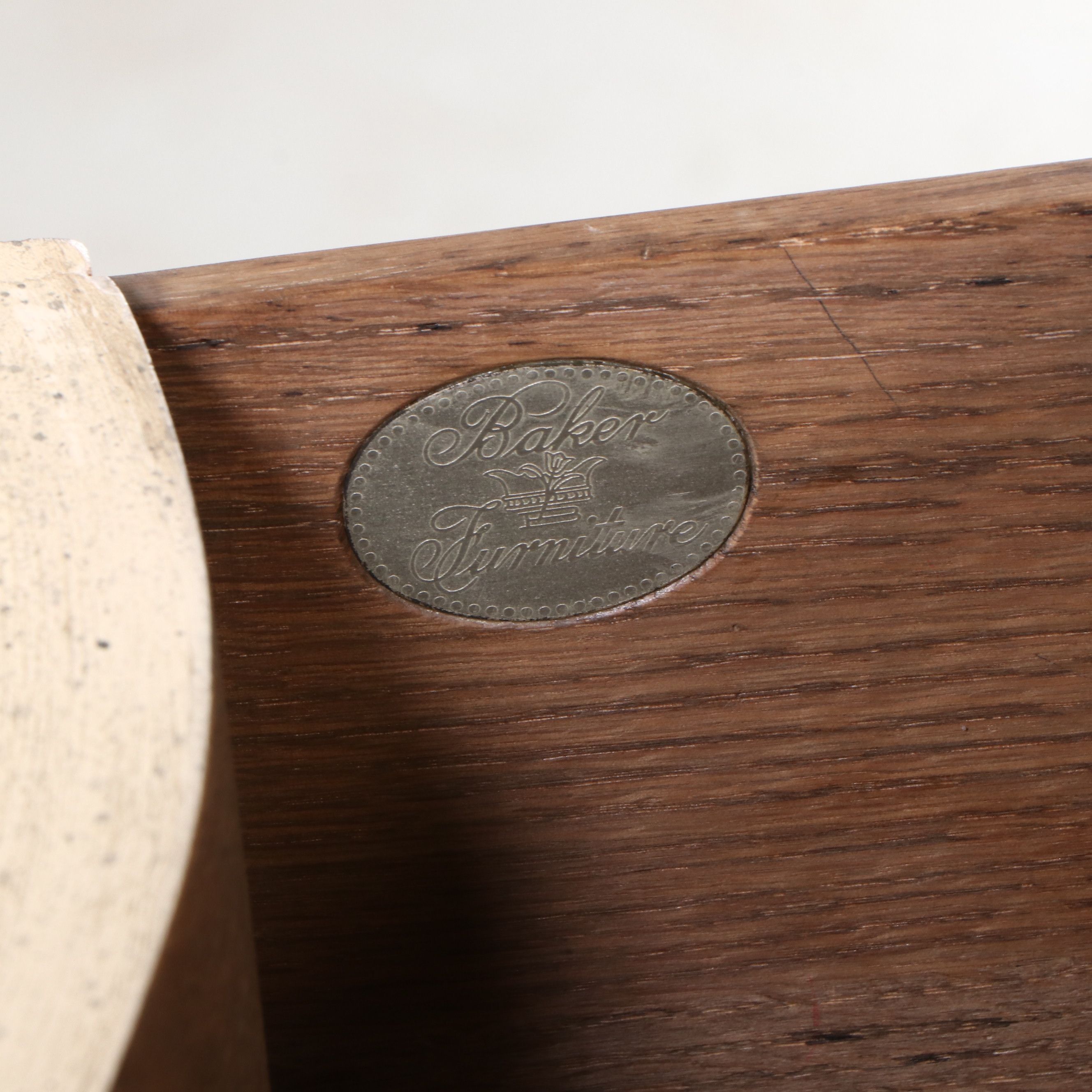 Baker Furniture French Provincial Style Painted Bombe Chest