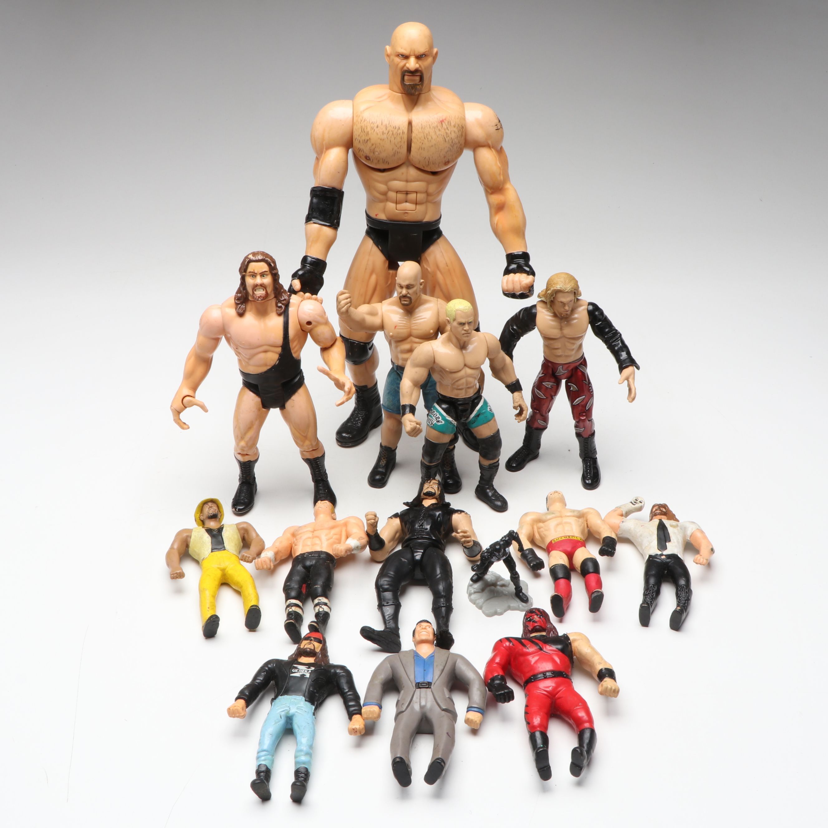 Marvel WWE Goldberg with Just Toys "Bend-Ems" and More Action Figures