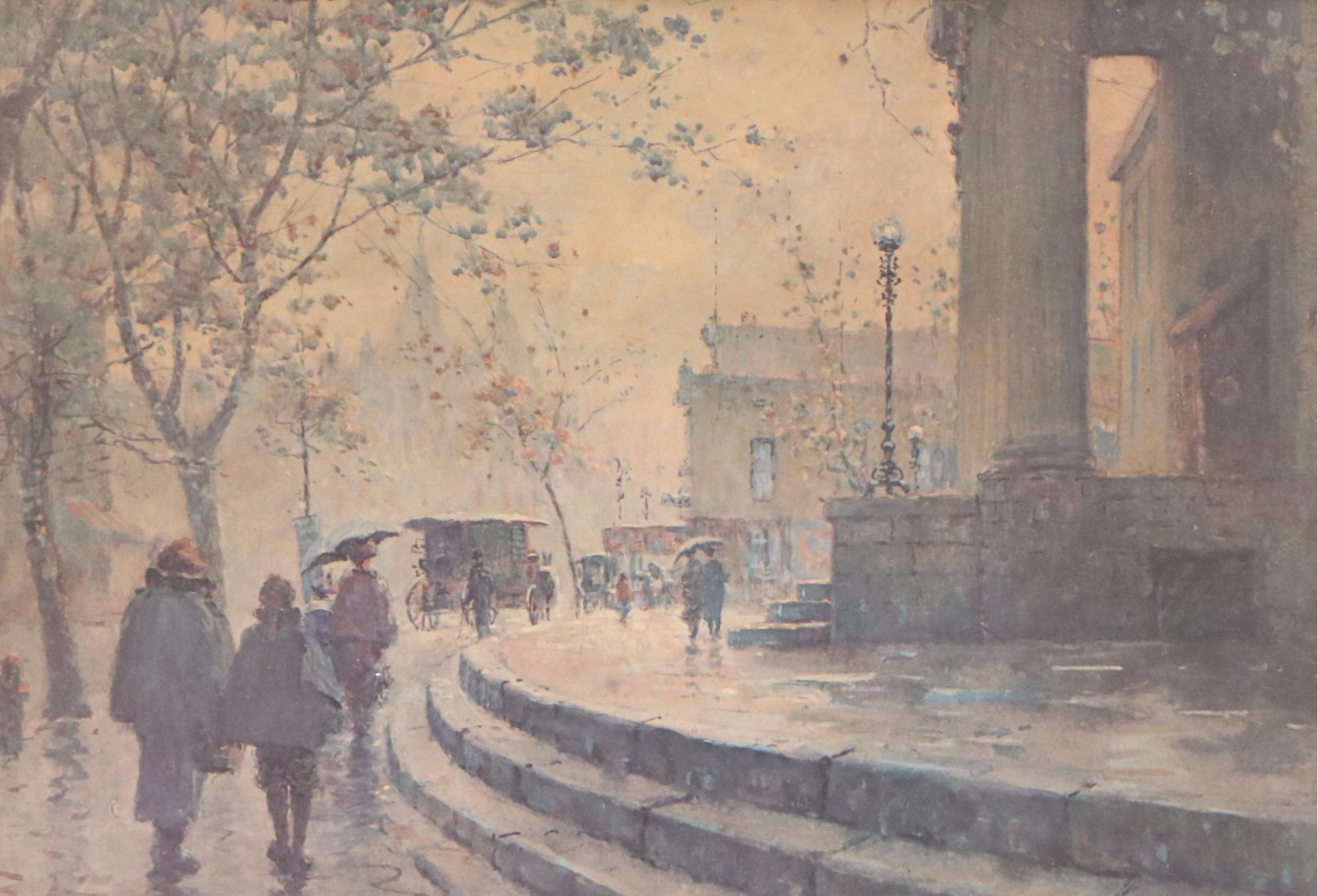 Offset Lithograph After Paul Sawyier "Old Capital Hotel," 20th Century