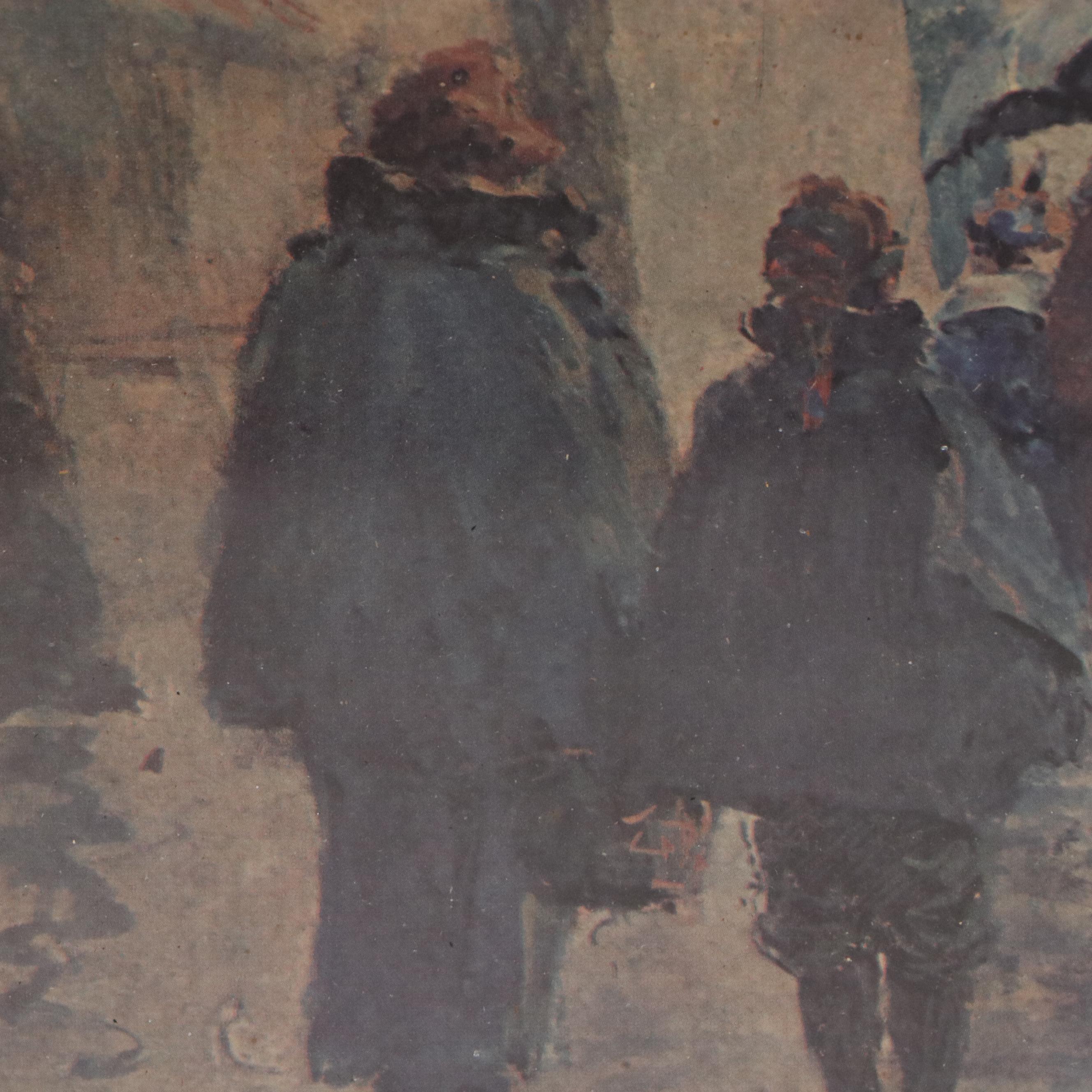 Offset Lithograph After Paul Sawyier "Old Capital Hotel," 20th Century