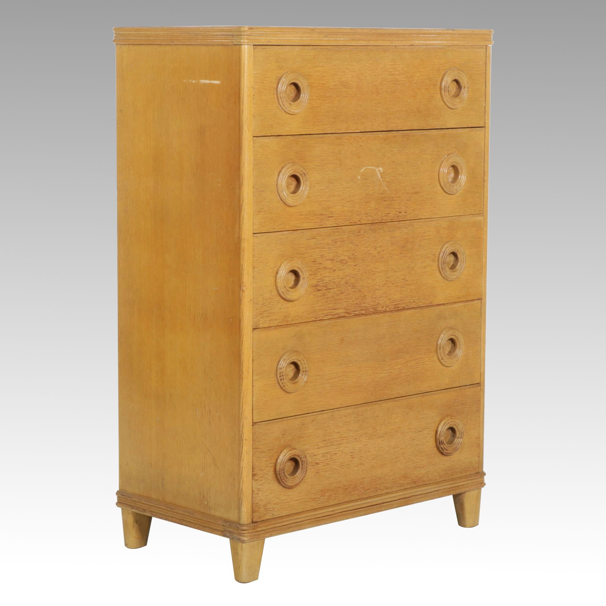 Hallmark Birch Veneer Chest of Drawers, Mid 20th Century