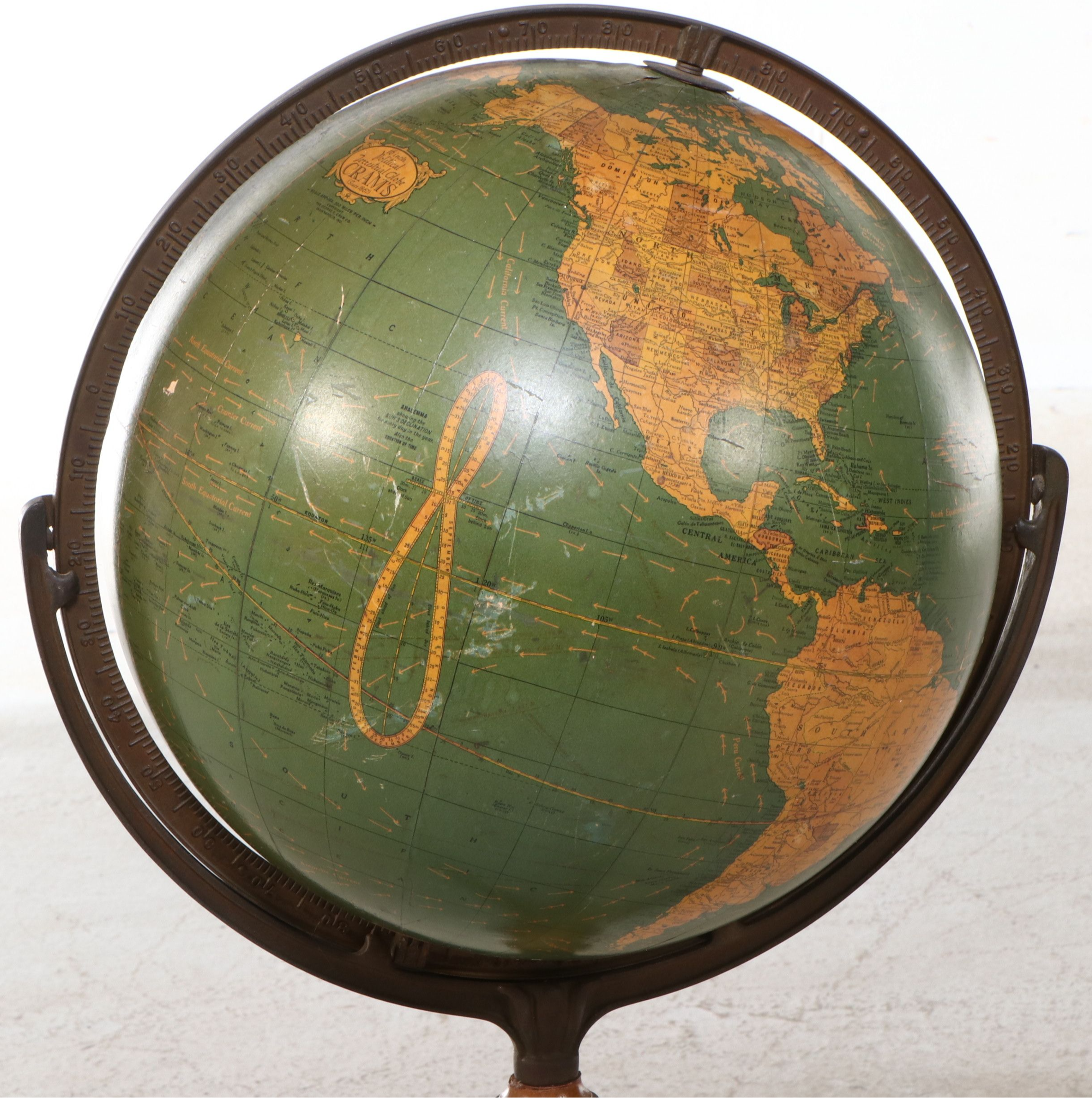 Gram's "16 Inch Political Terrestrial" Standing Globe