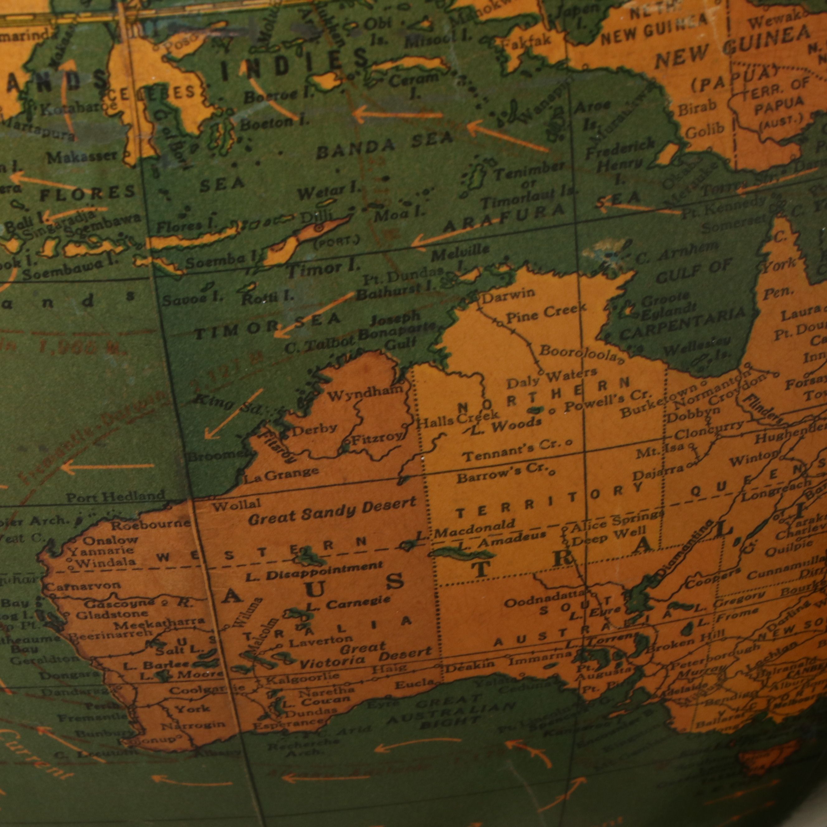 Gram's "16 Inch Political Terrestrial" Standing Globe