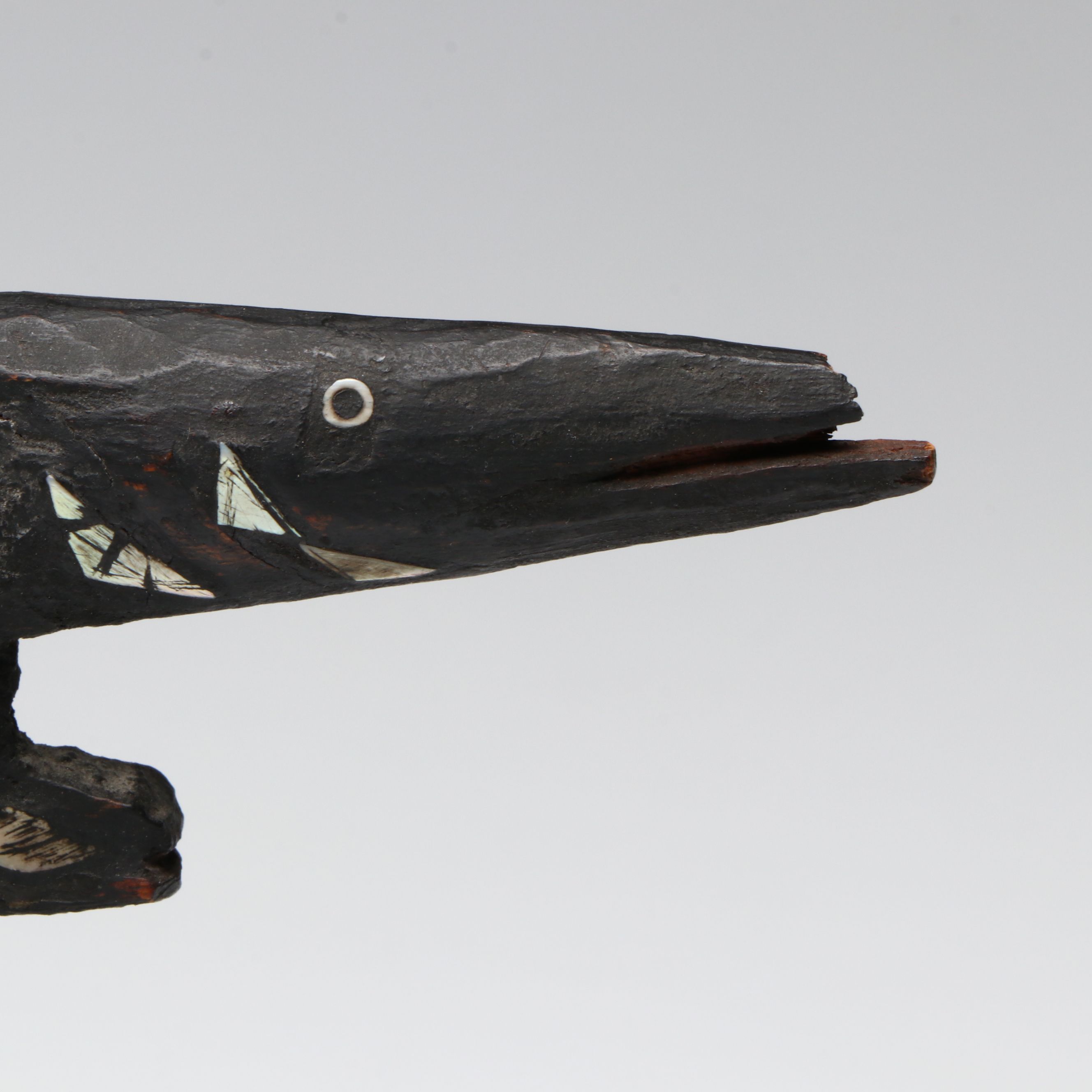 Solomon Island Food Bowl with Mother-of-Pearl, Early to Mid-20th Century