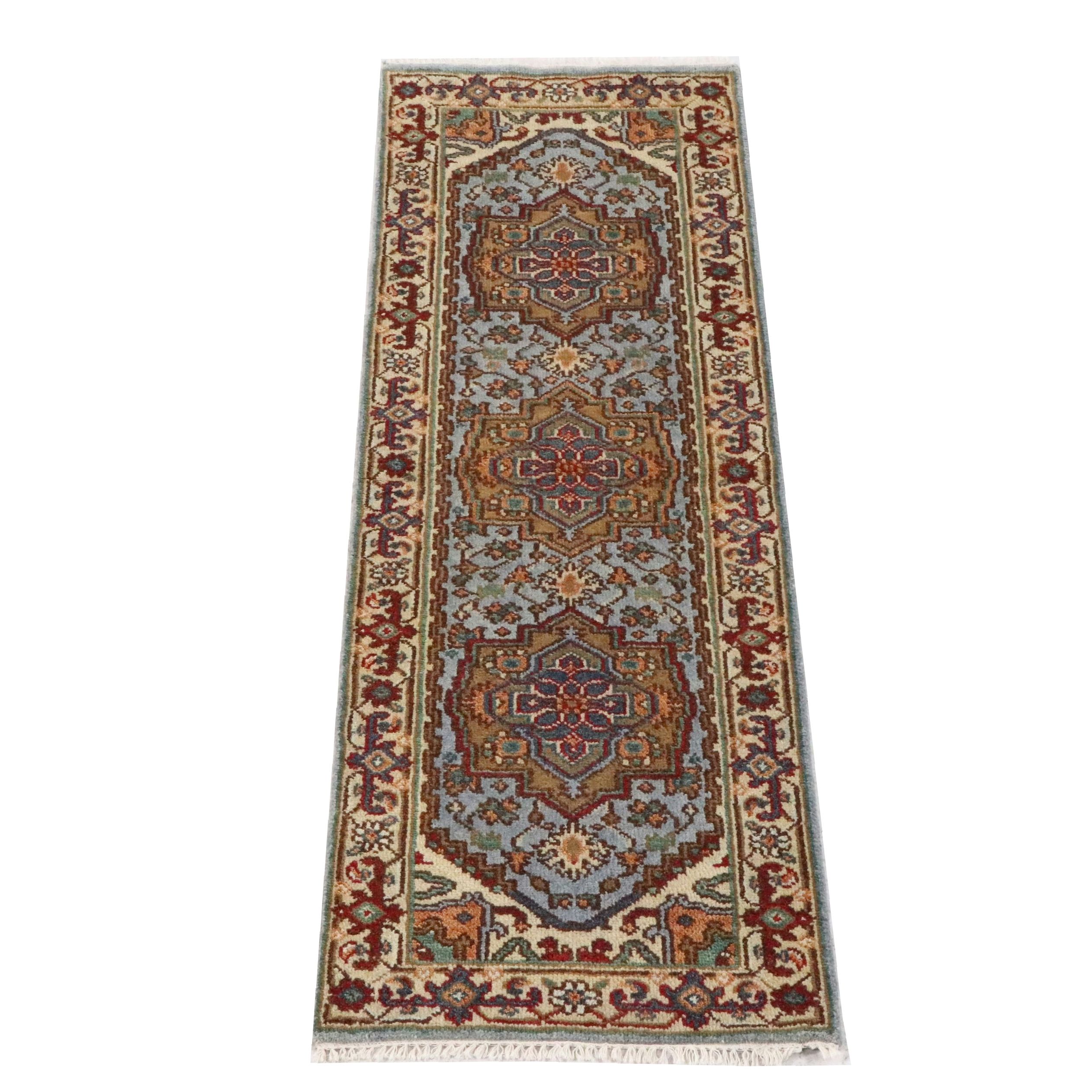 2'6 x 8'2 Hand-Knotted Pakistani Kazak Carpet Runner