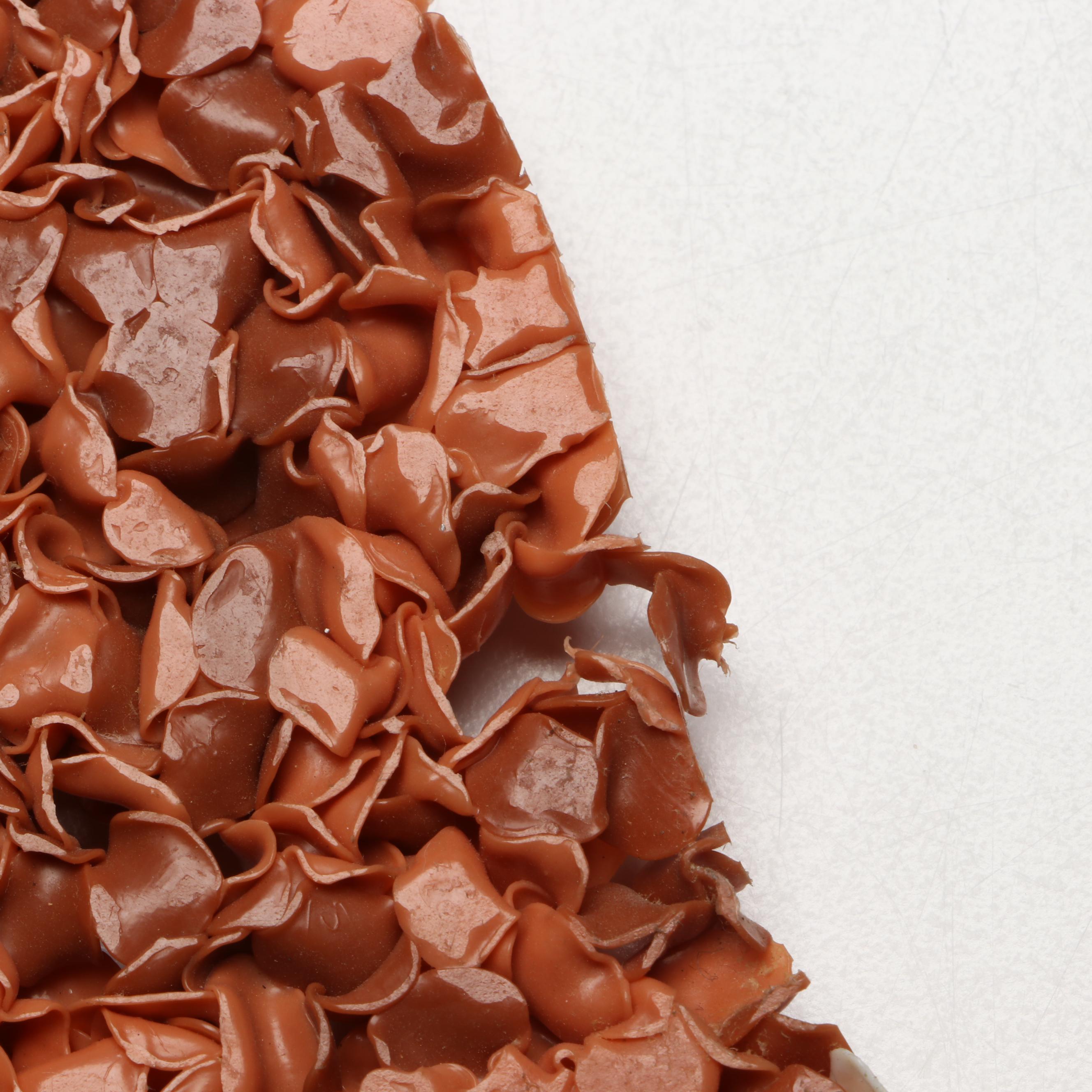 Vintage Melted Plastic Popcorn Rudolph Wall Hangings, 1970s