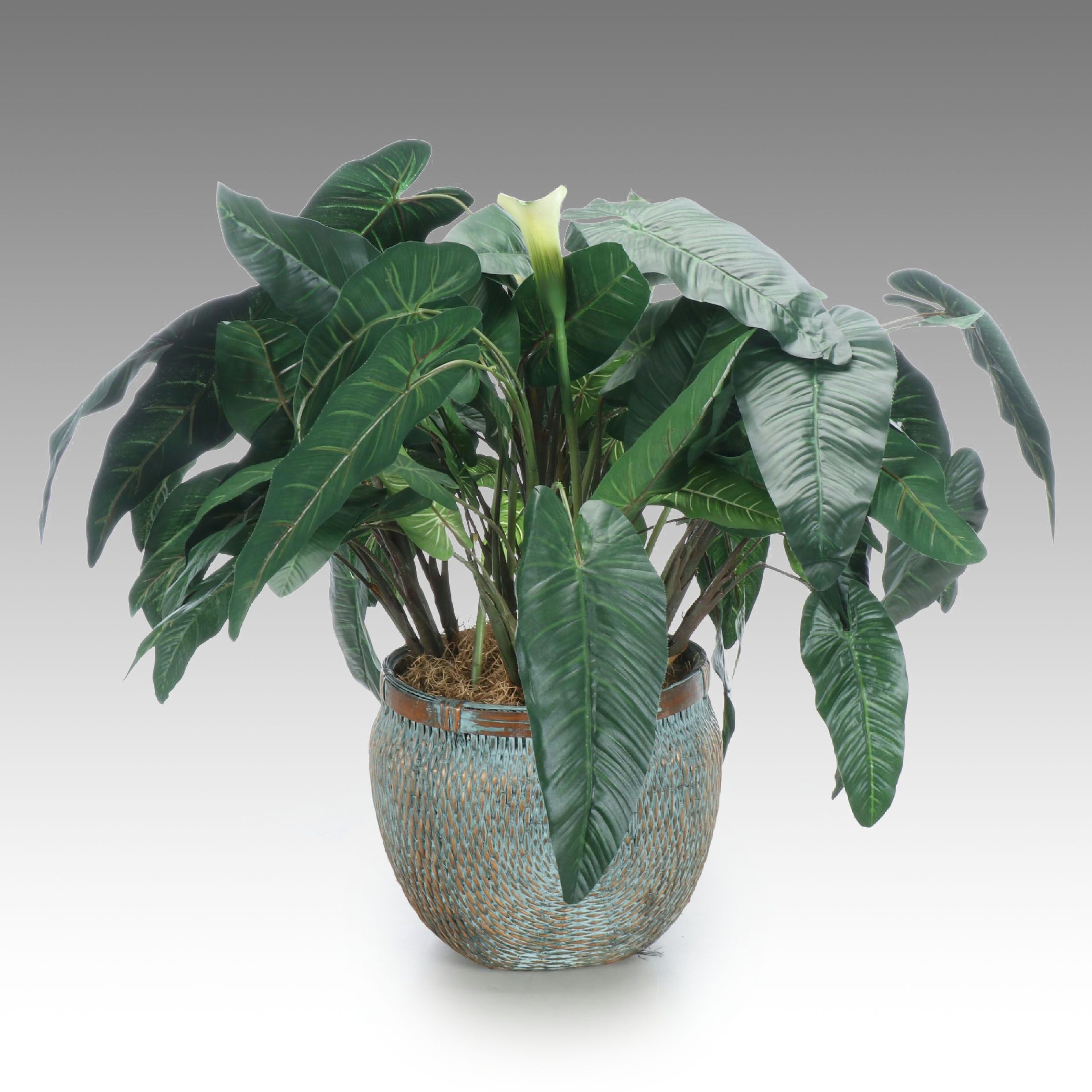 Philodendron Artificial Plant in Ceramic Planter