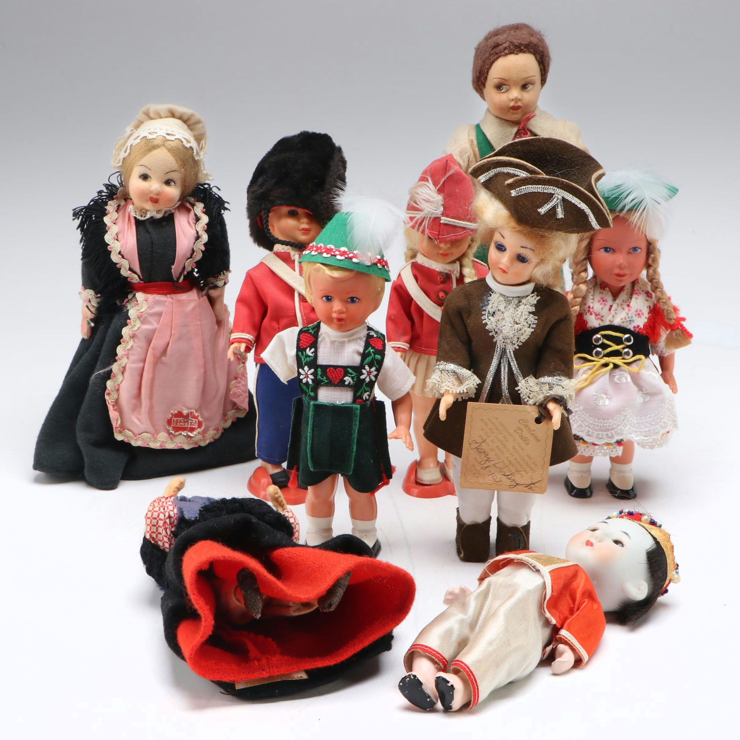 Vintage Miniature Porcelain, Plastic and More World Dolls