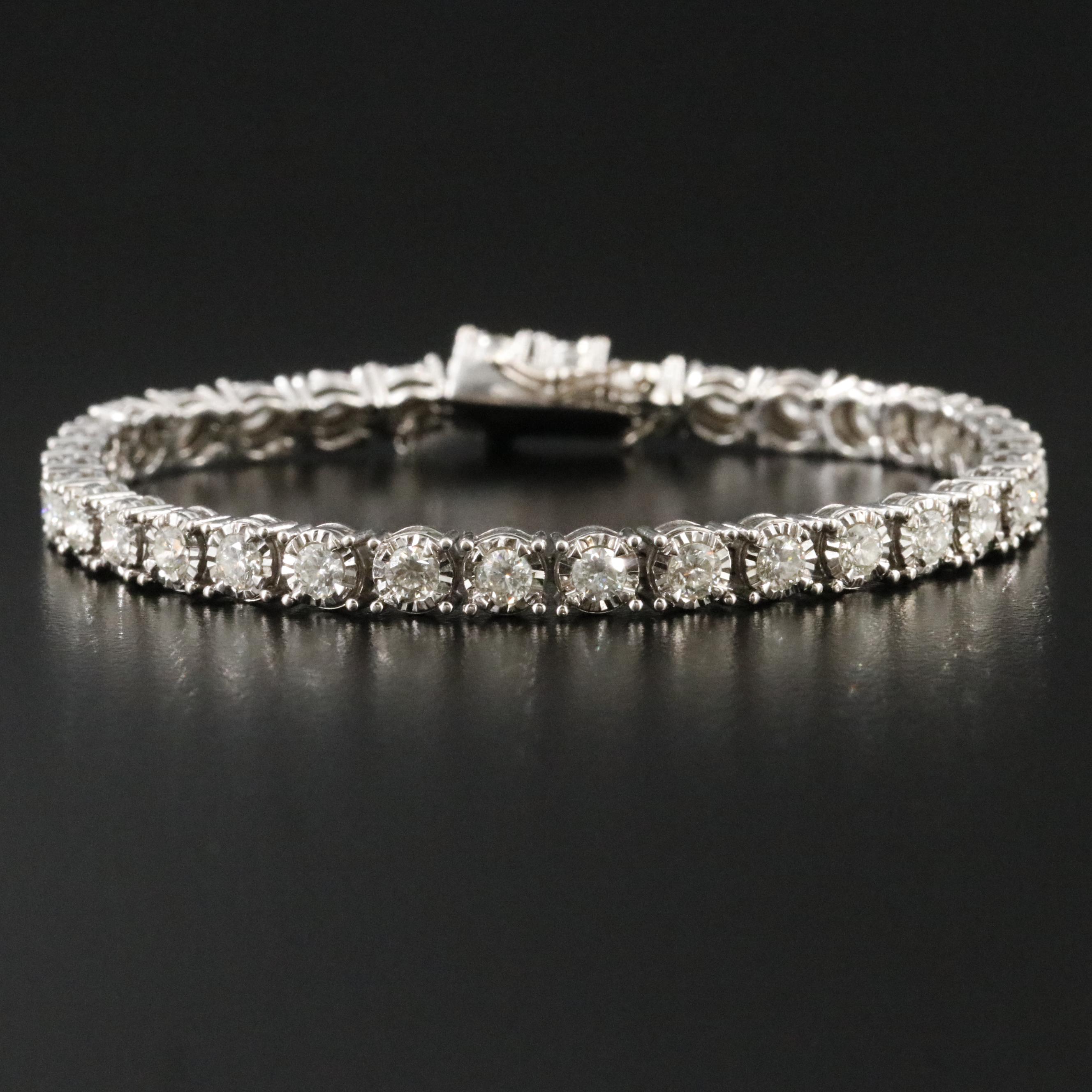 14K 4.00 CTW Diamond Line Bracelet