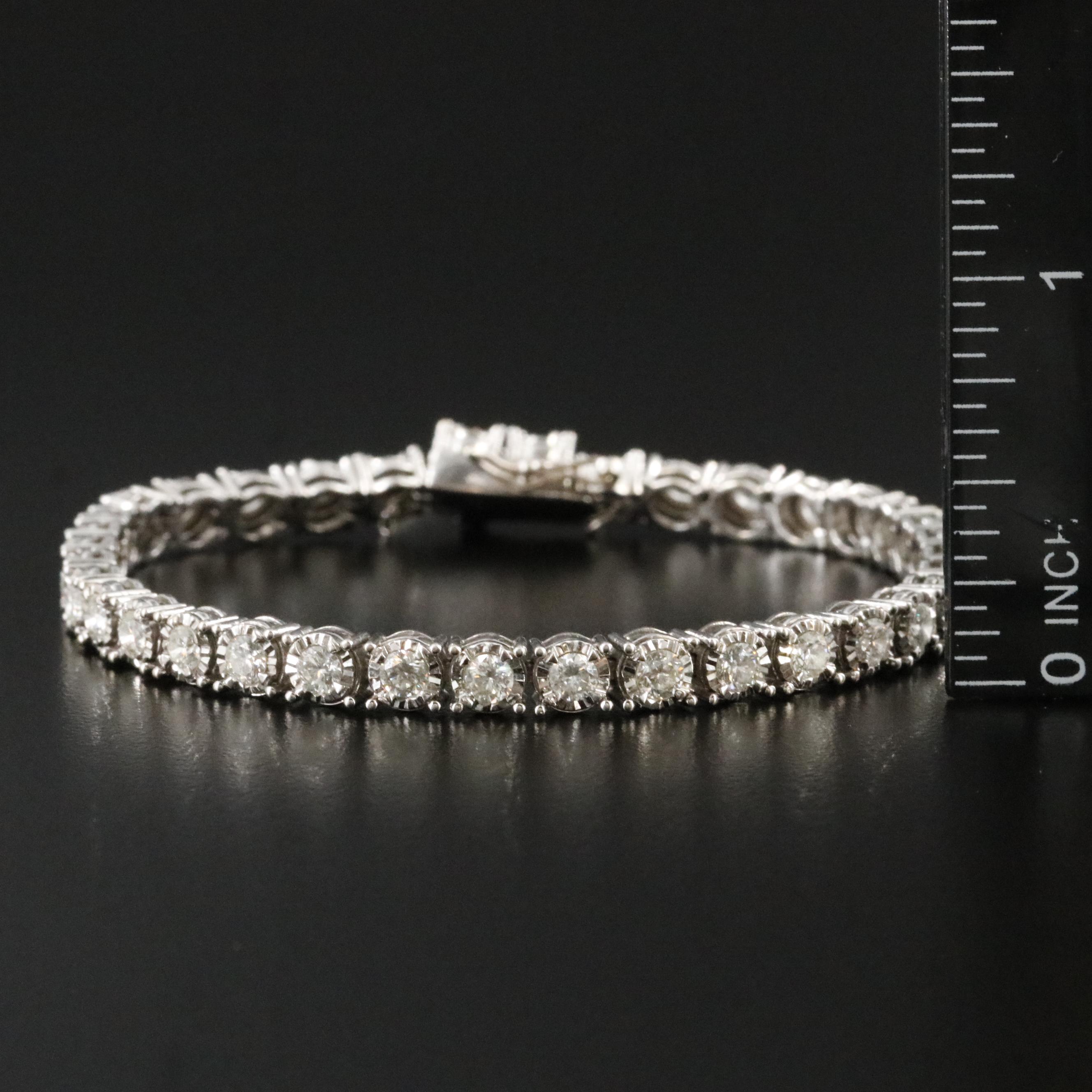 14K 4.00 CTW Diamond Line Bracelet