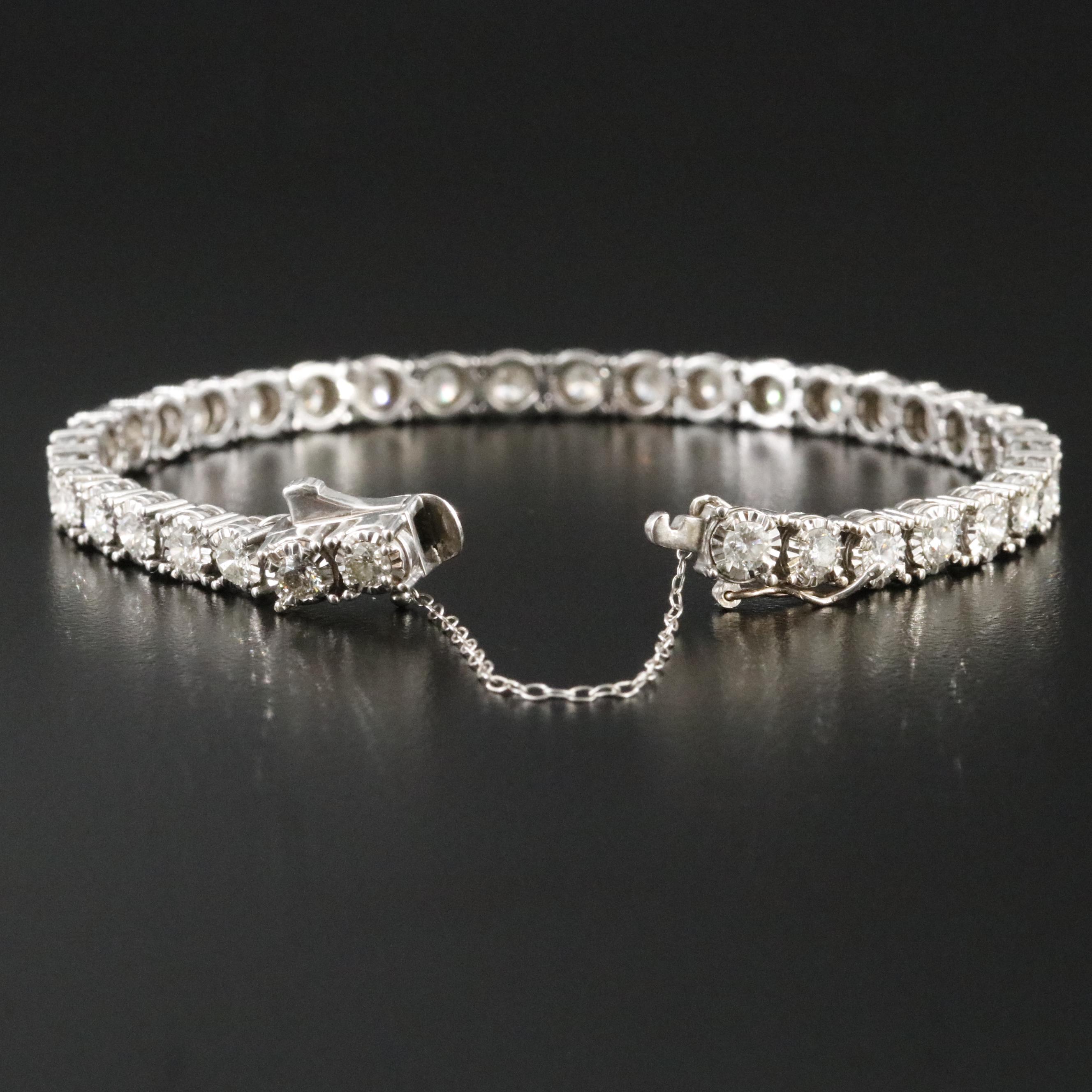 14K 4.00 CTW Diamond Line Bracelet
