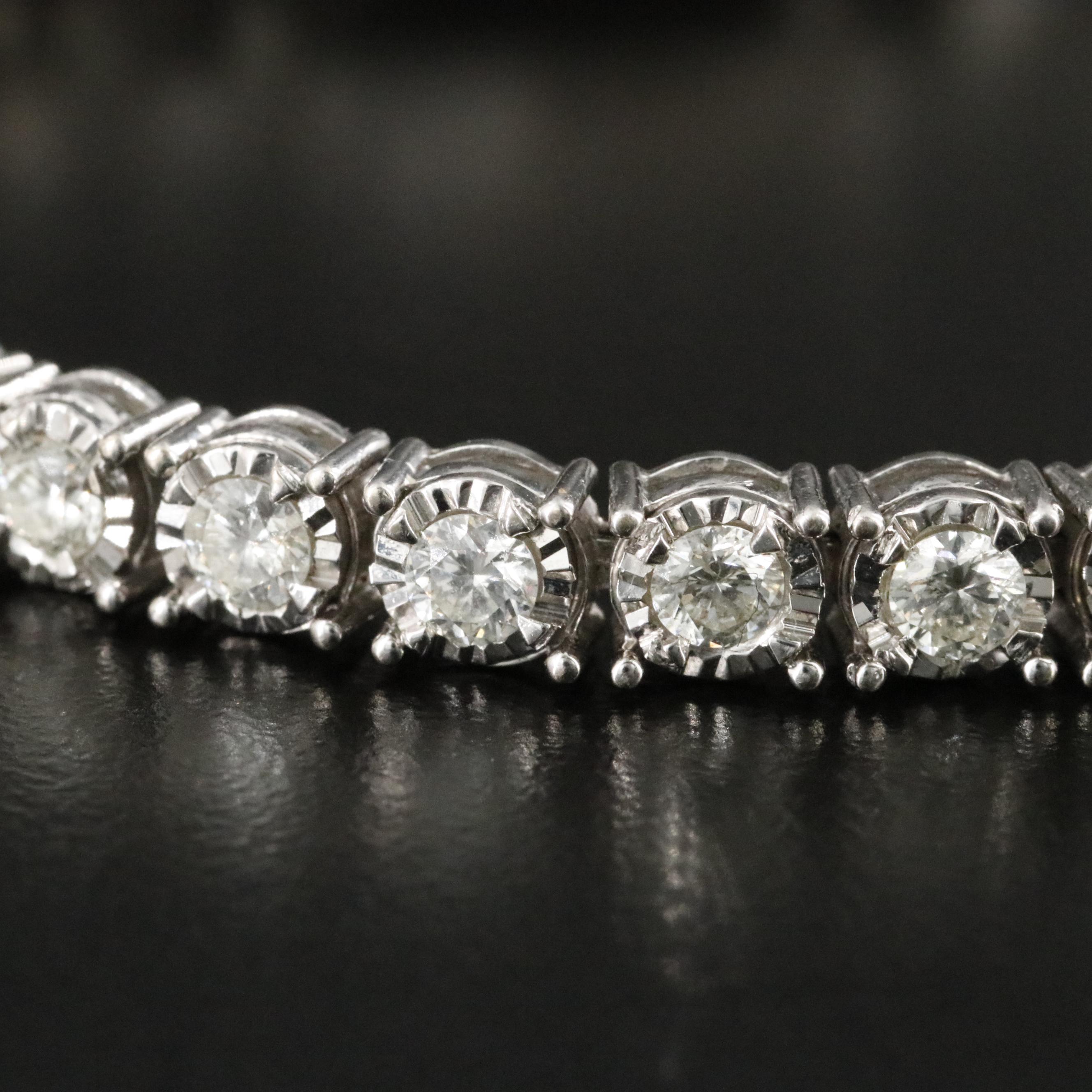 14K 4.00 CTW Diamond Line Bracelet