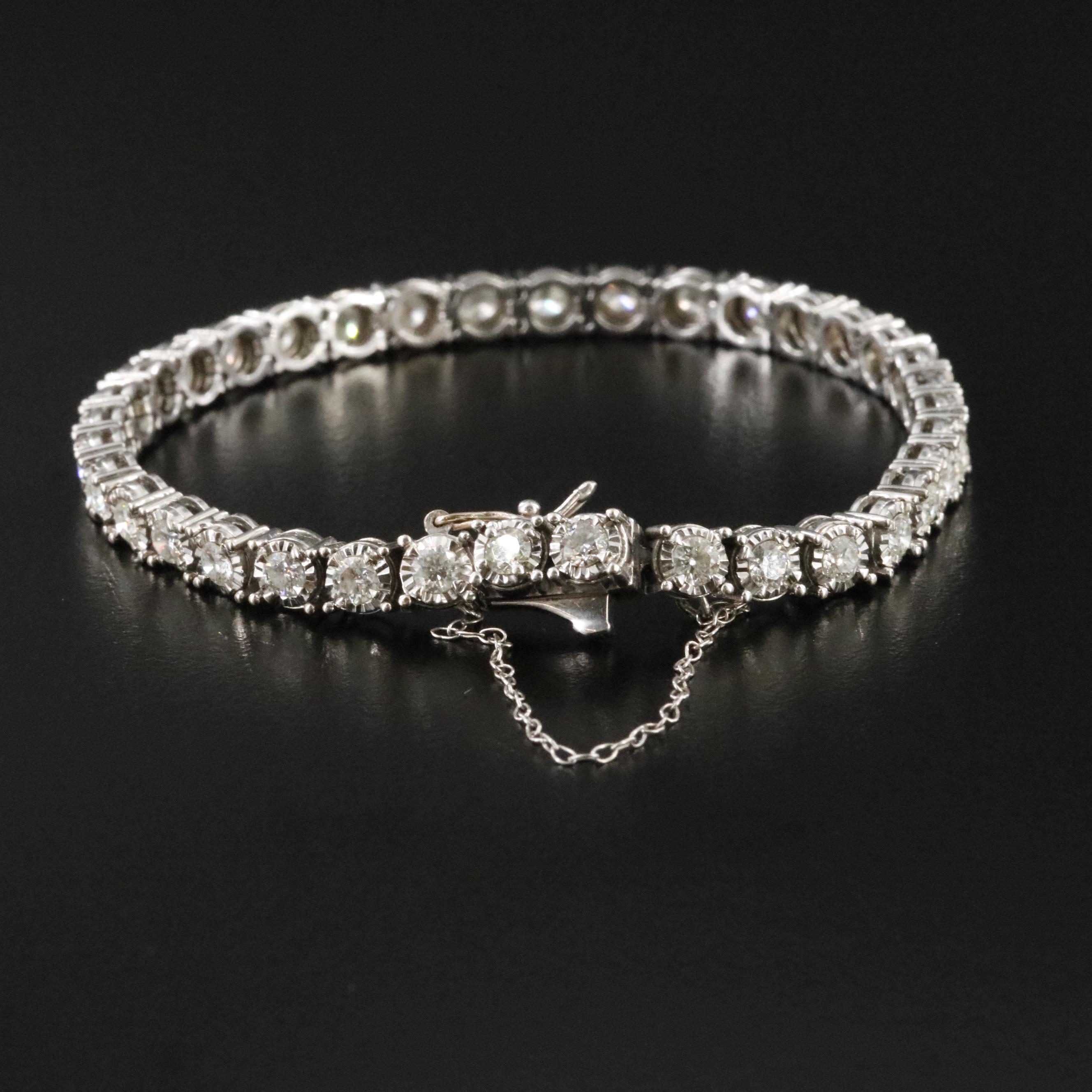 14K 4.00 CTW Diamond Line Bracelet