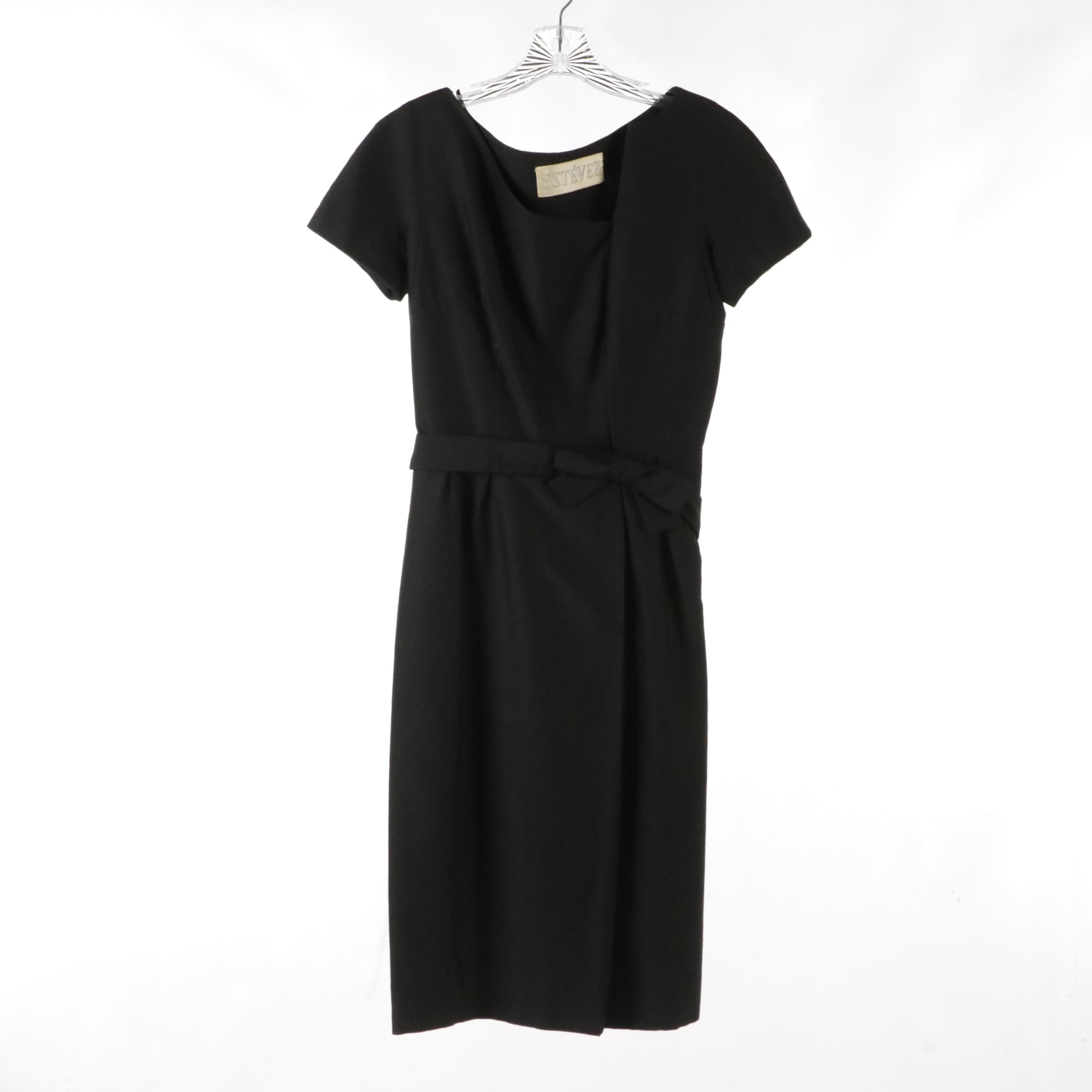 Estévez Black Belted, Yellow Ruffle Sleeve and Pink Pattered Cocktail Dresses