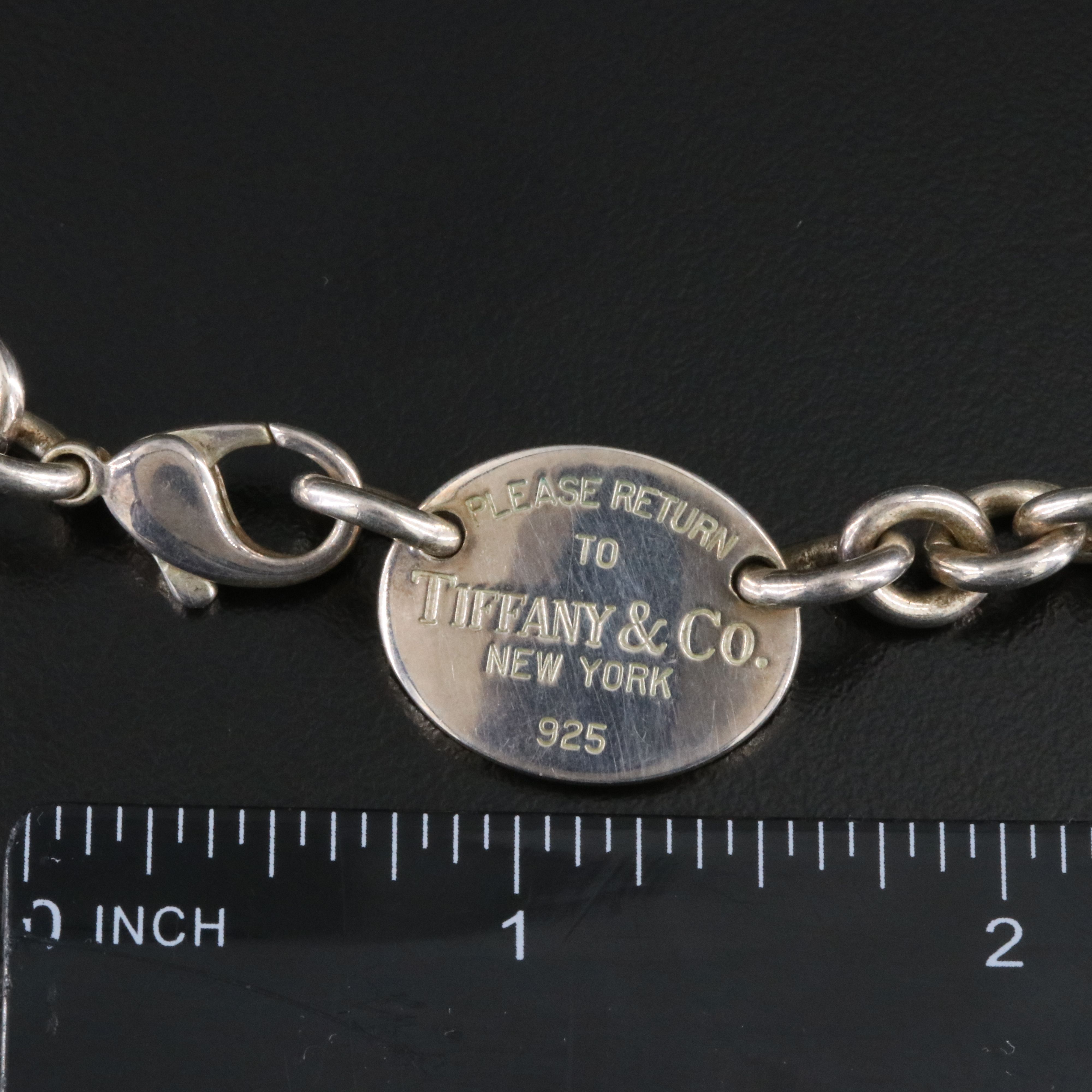 Tiffany & Co. Return to Tiffany Sterling Oval Tag Choker