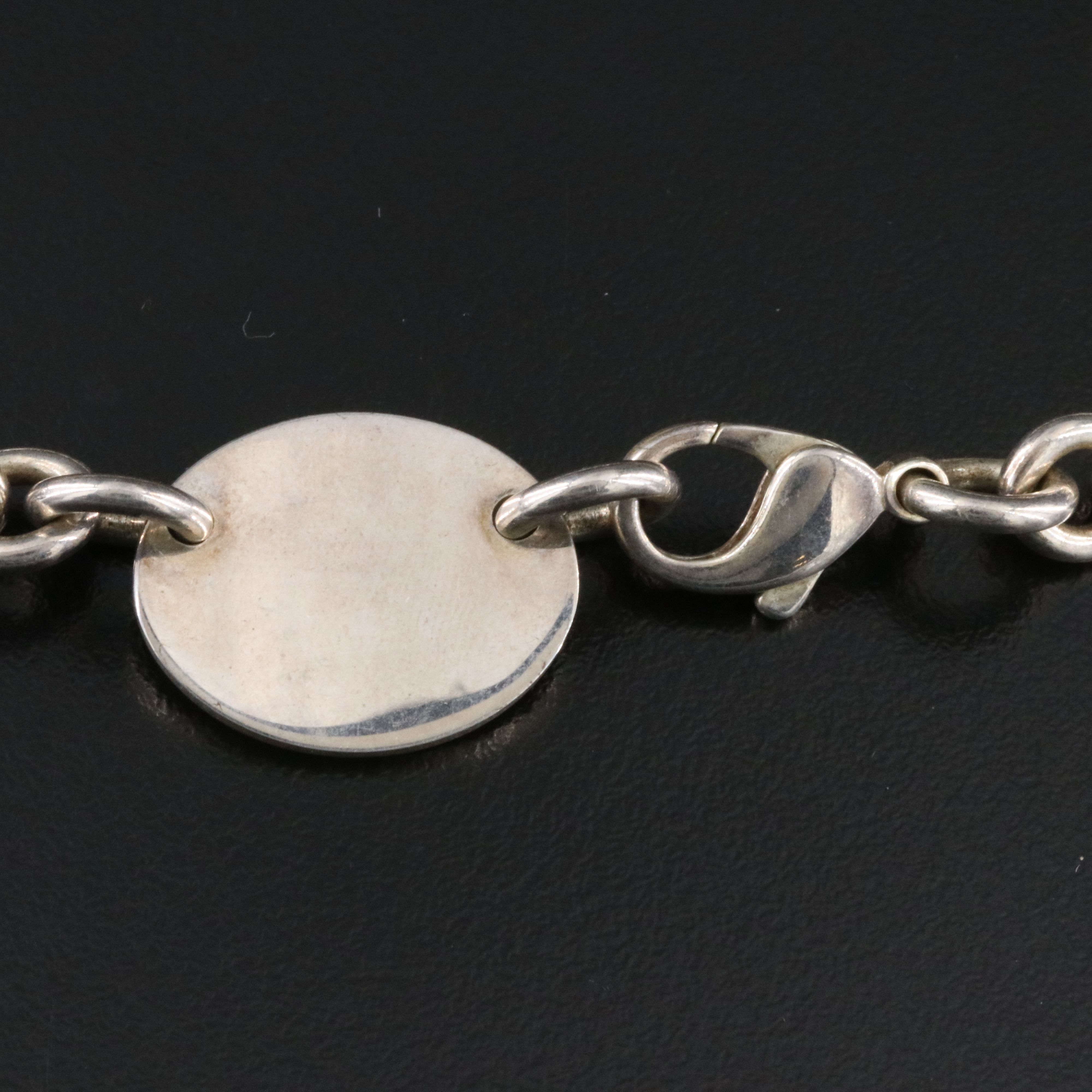 Tiffany & Co. Return to Tiffany Sterling Oval Tag Choker