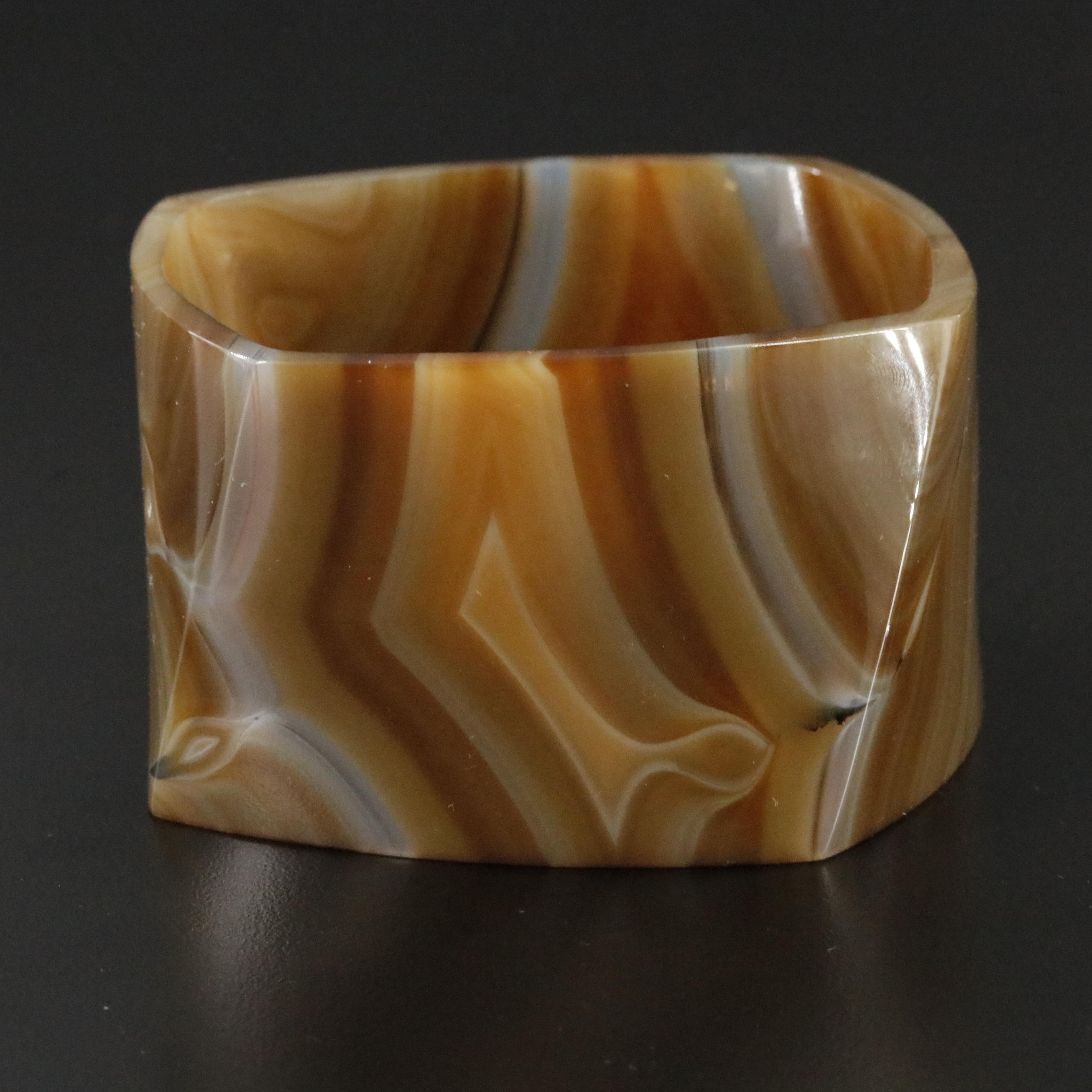 Frank Gehry for Tiffany & Co. Agate Torque Bracelet