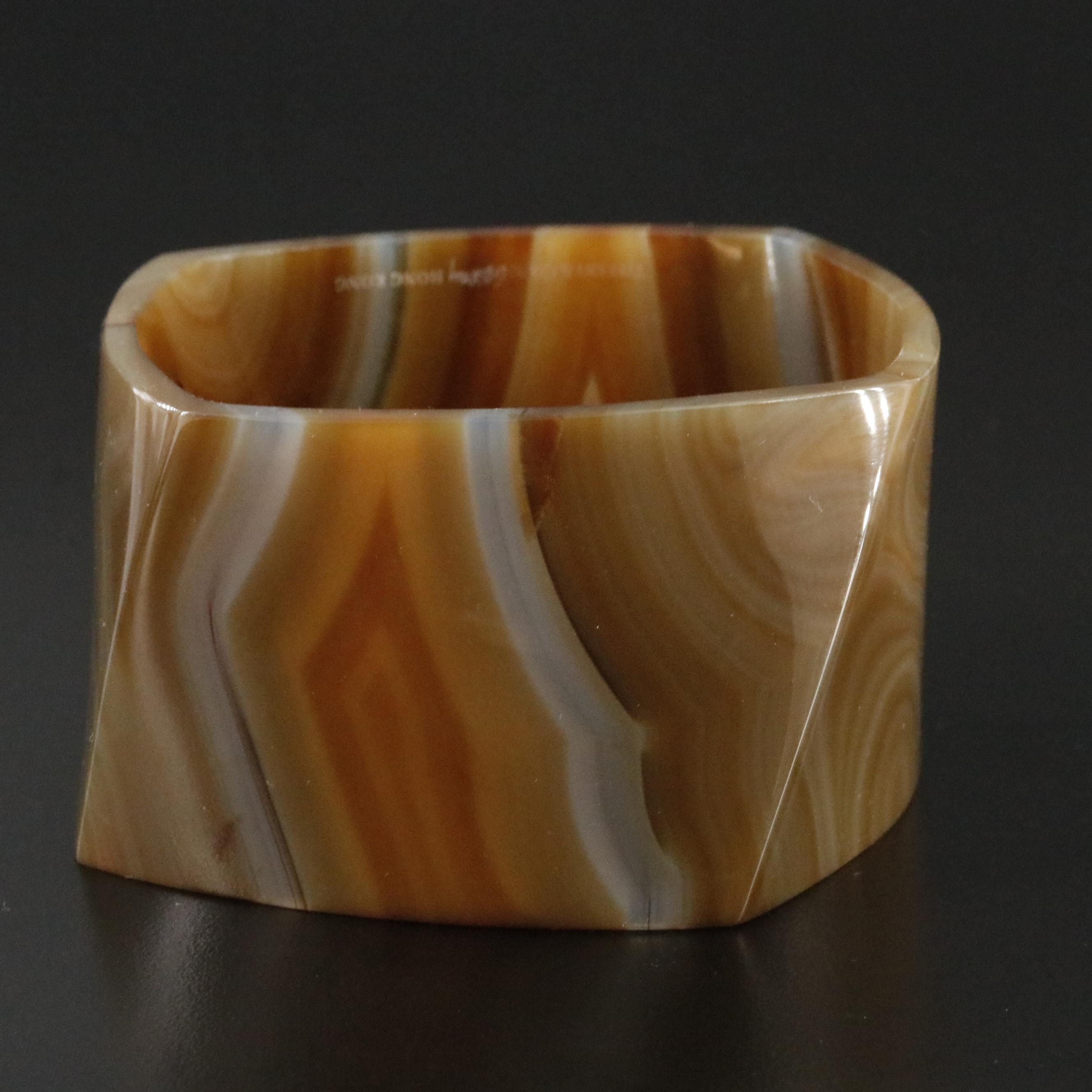 Frank Gehry for Tiffany & Co. Agate Torque Bracelet