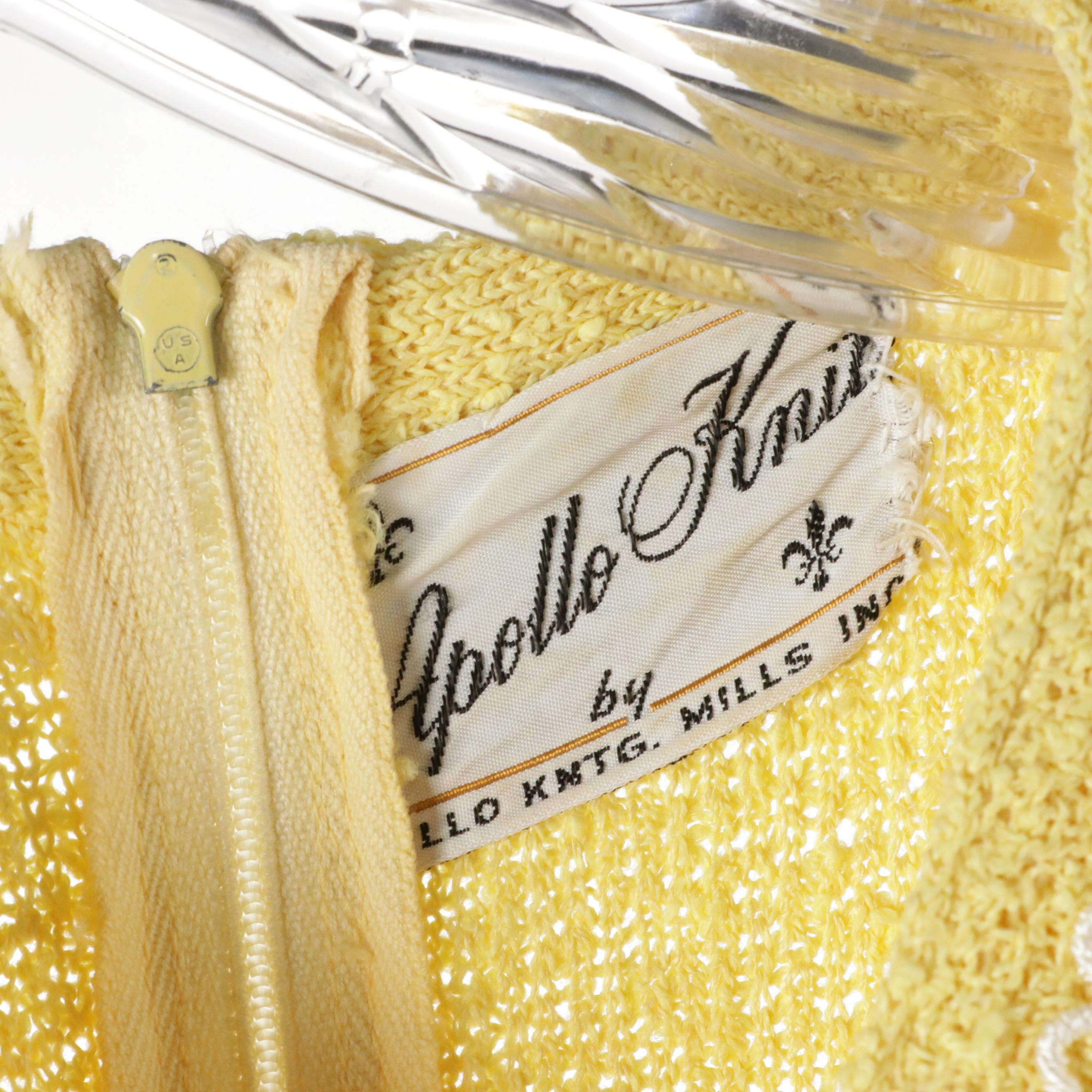 Vintage Apollo Knit, The Sporting Tailors Seashell and Other Printed Shift Dress