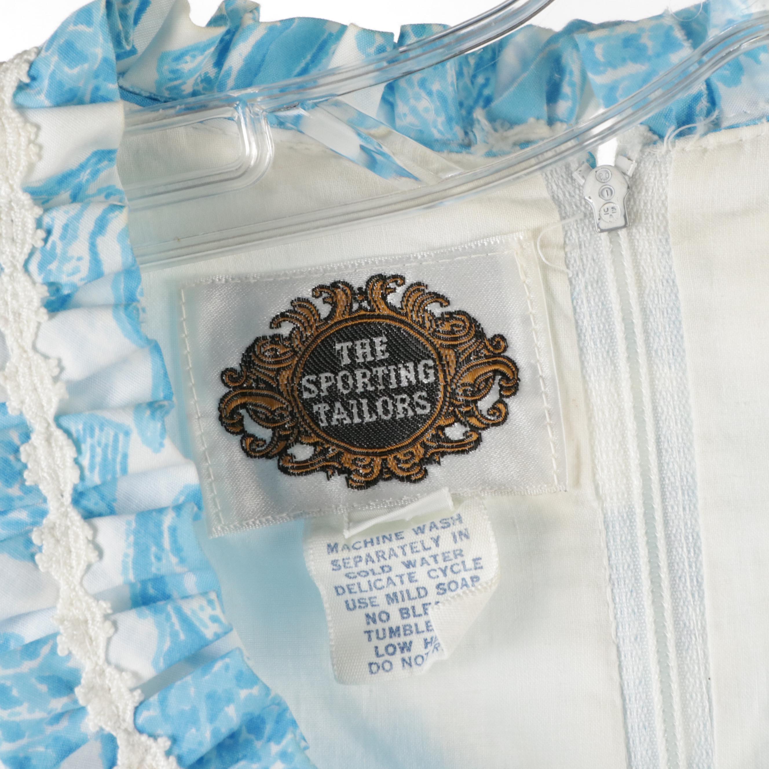 Vintage Apollo Knit, The Sporting Tailors Seashell and Other Printed Shift Dress