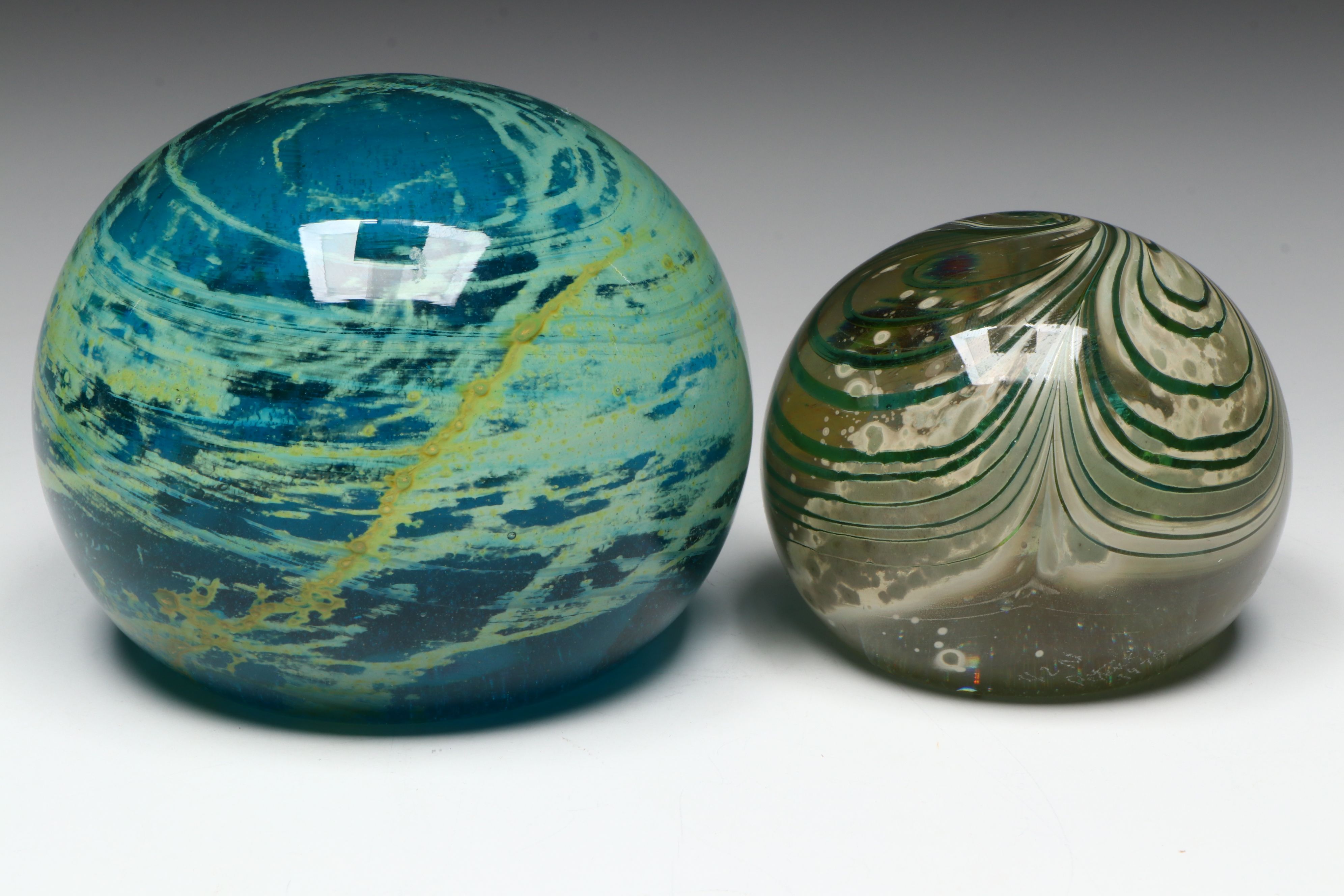 Mdina, Dynasty Gallery Mini Butterfly and Other Glass Paperweights