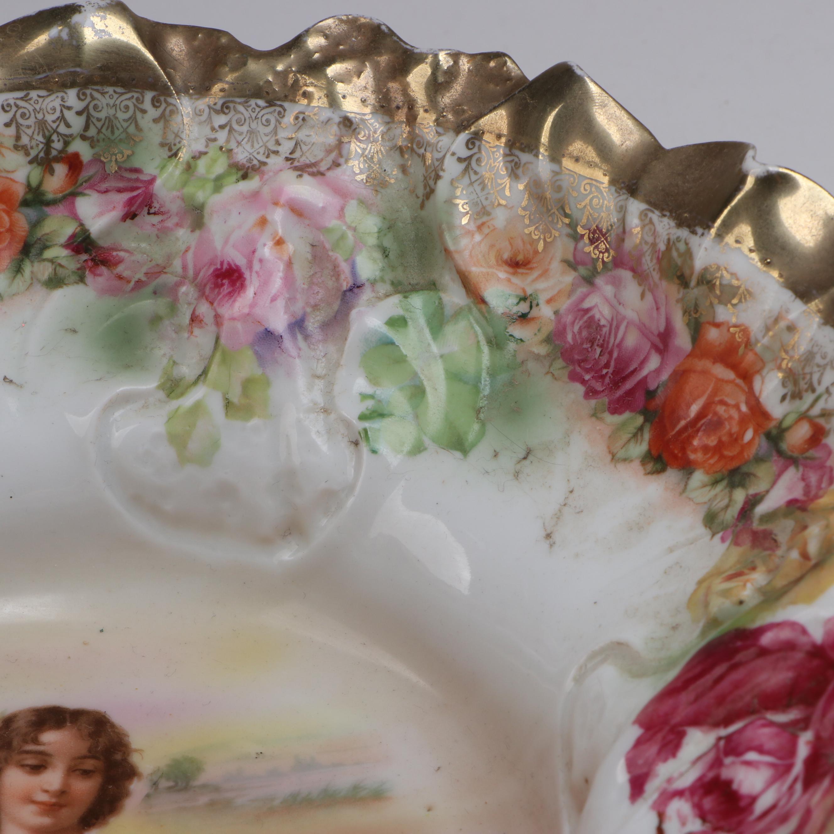 Royal Bayreuth Bavaria Porcelain Bowl, Floral Ceramic Wall Vase and More