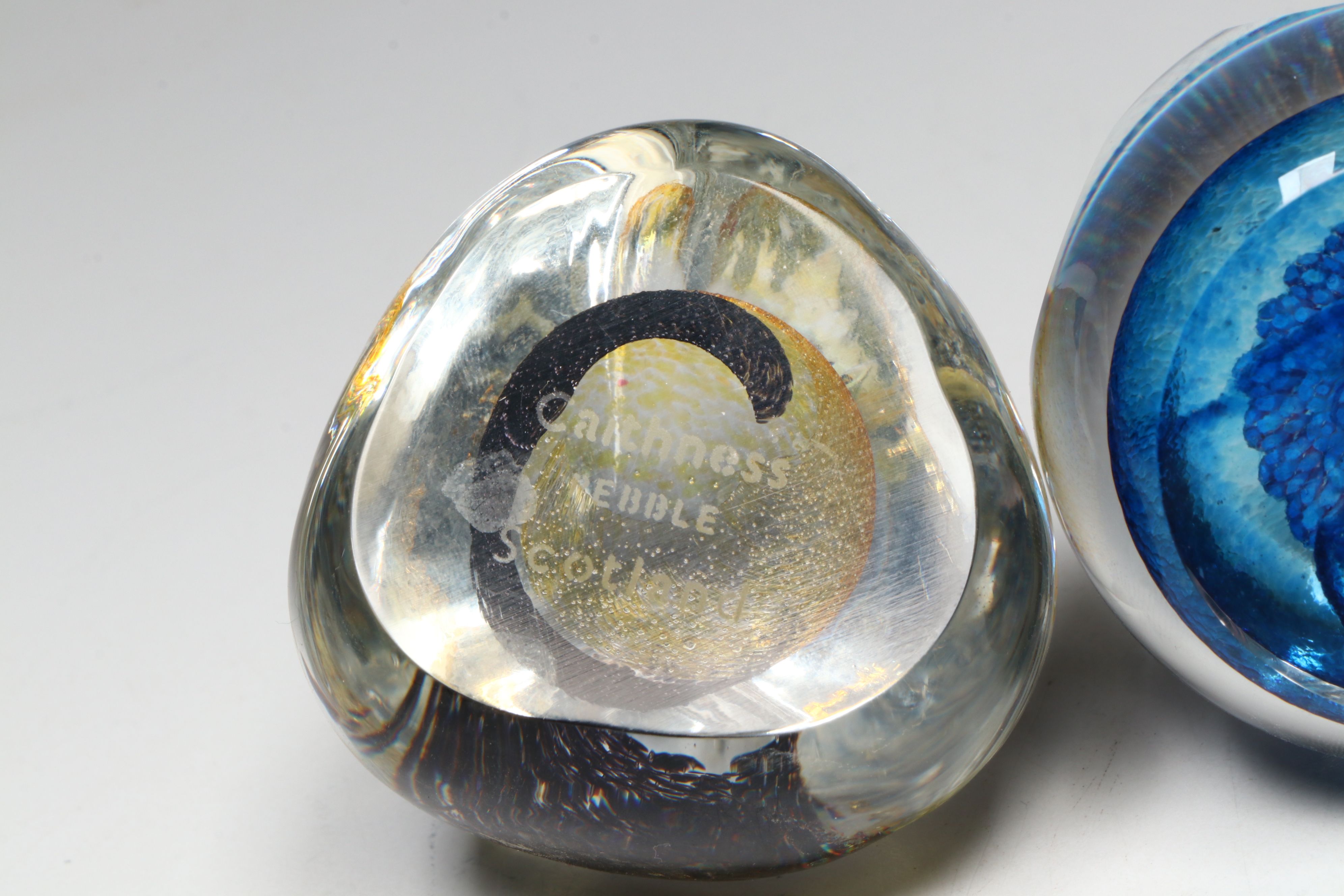 Caithness "Ribbons", "Maydance", "Moon Crystal" and Other Glass Paperweights