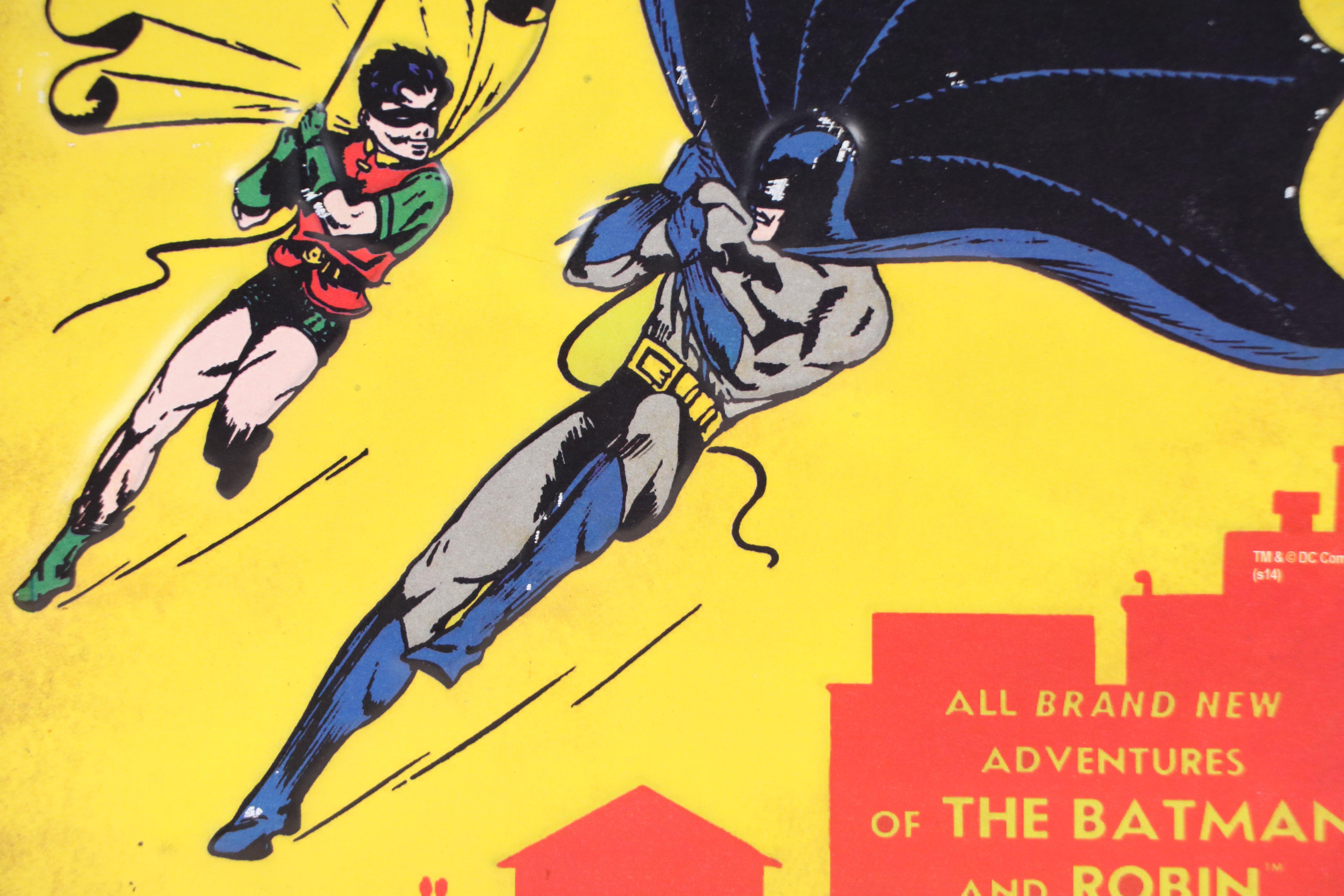 Halftone on Tin "Batman" No. 1 Comic Book Wall Hanging