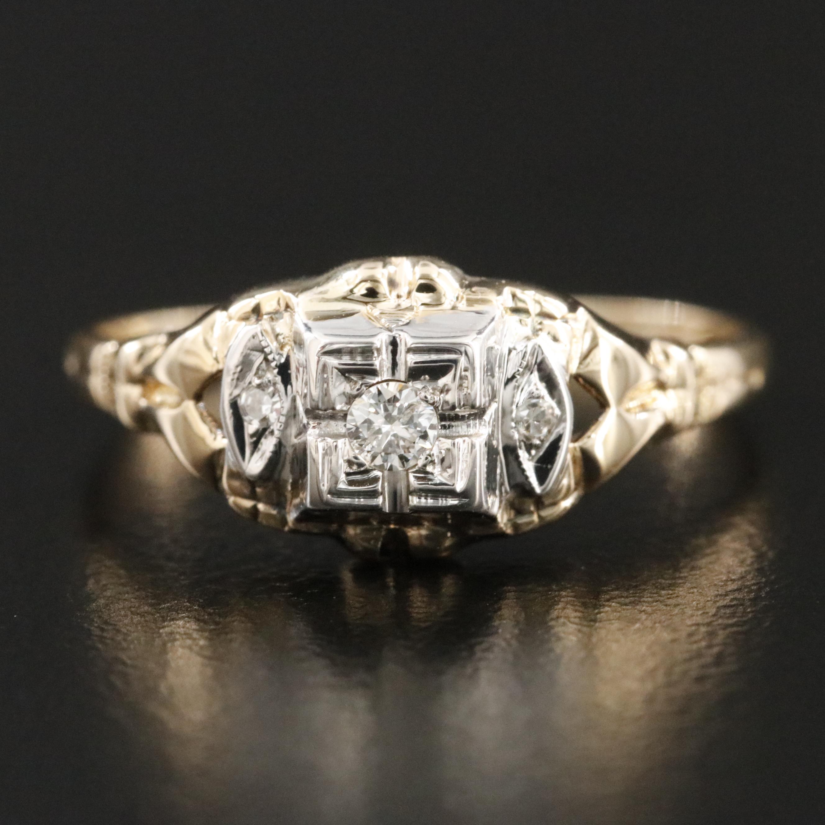 14K 0.06 CTW Diamond Ring