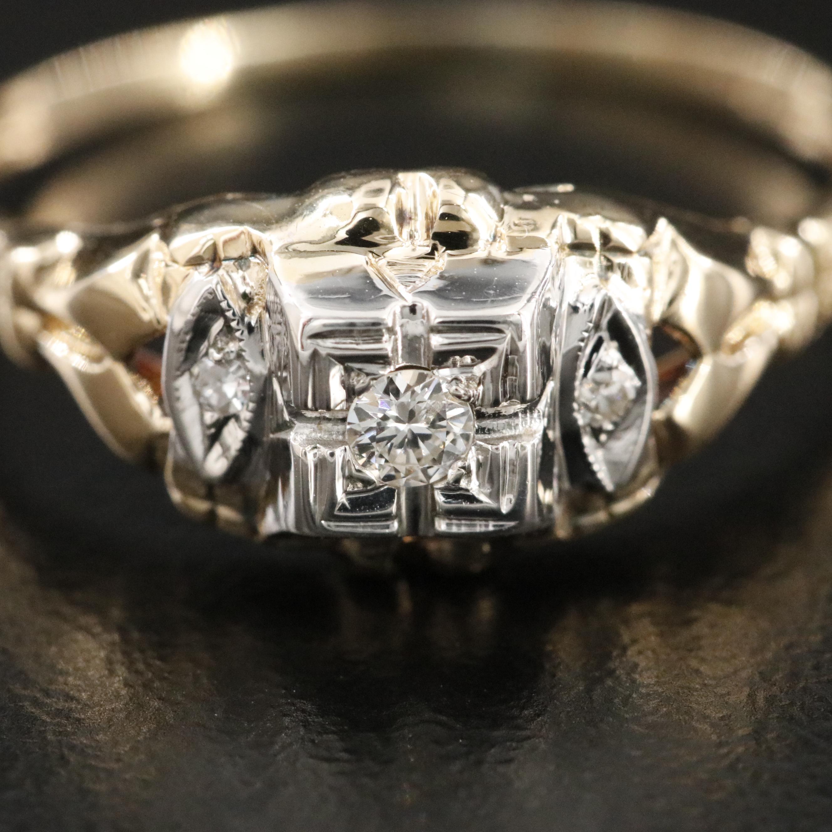 14K 0.06 CTW Diamond Ring