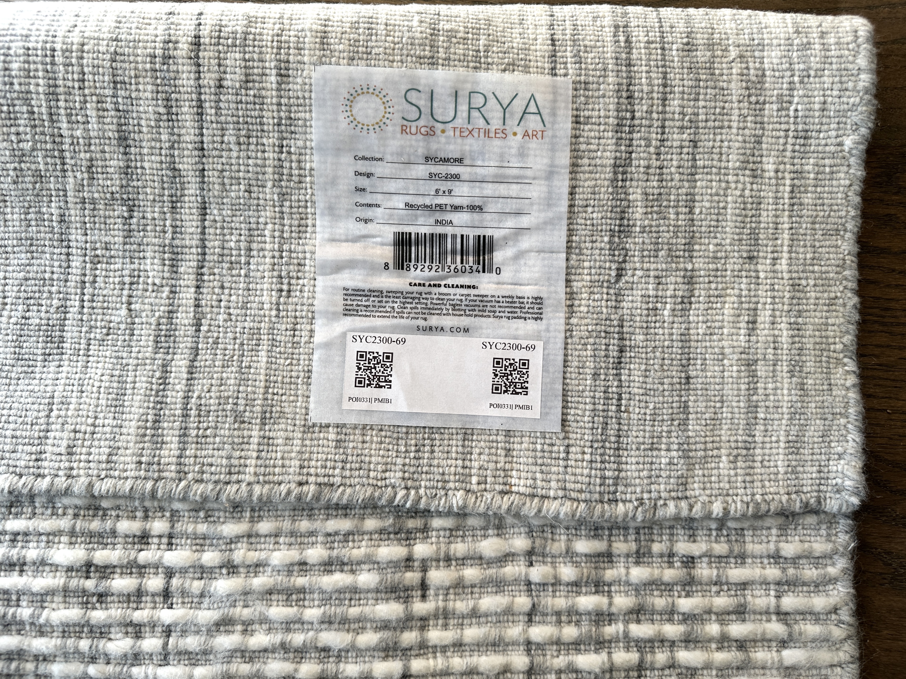 6' x 9' Handwoven Surya "Sycamore" Area Rug