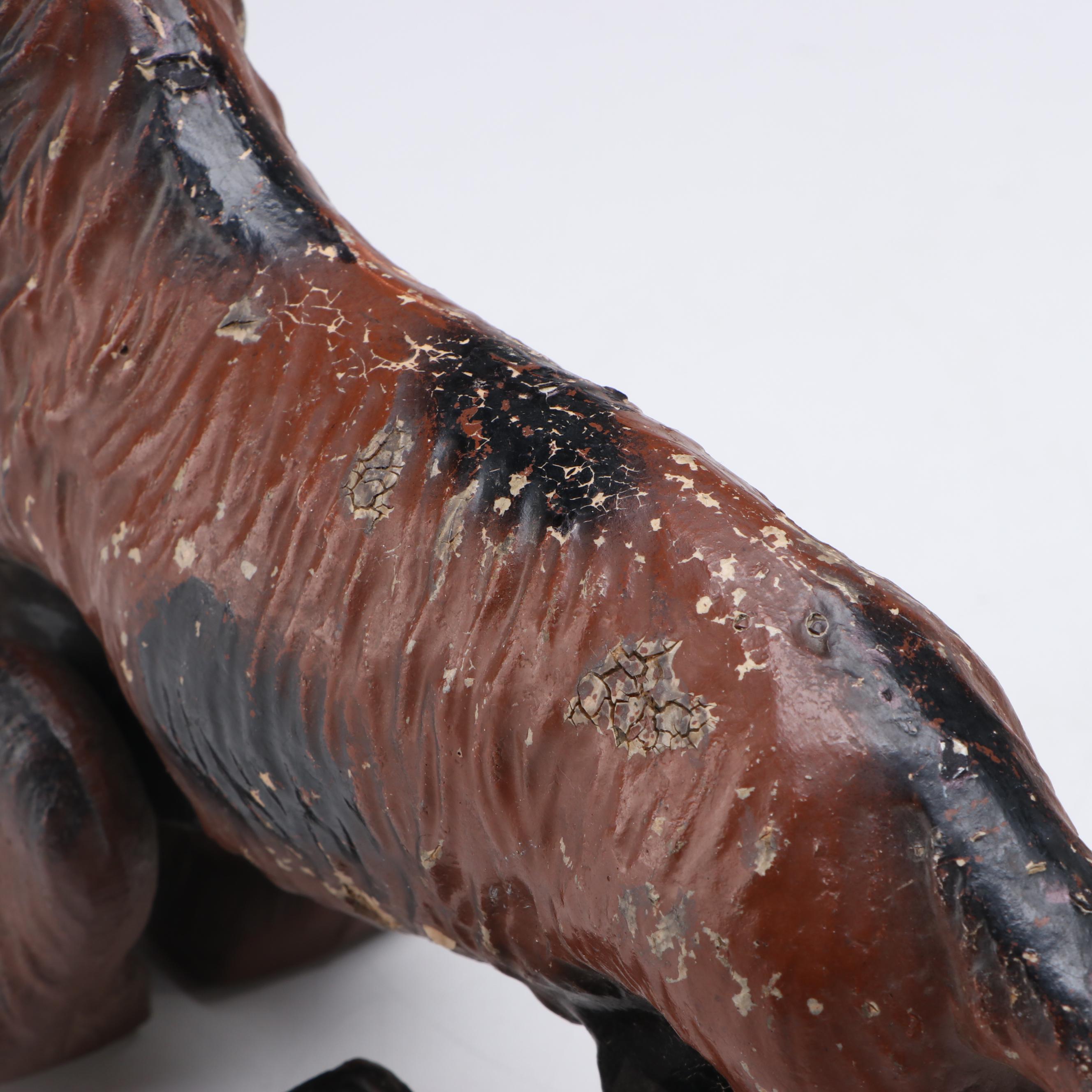 Noma Cocker Spaniel "See Em' Walk" Composite Pull Toy, Mid-20th Century