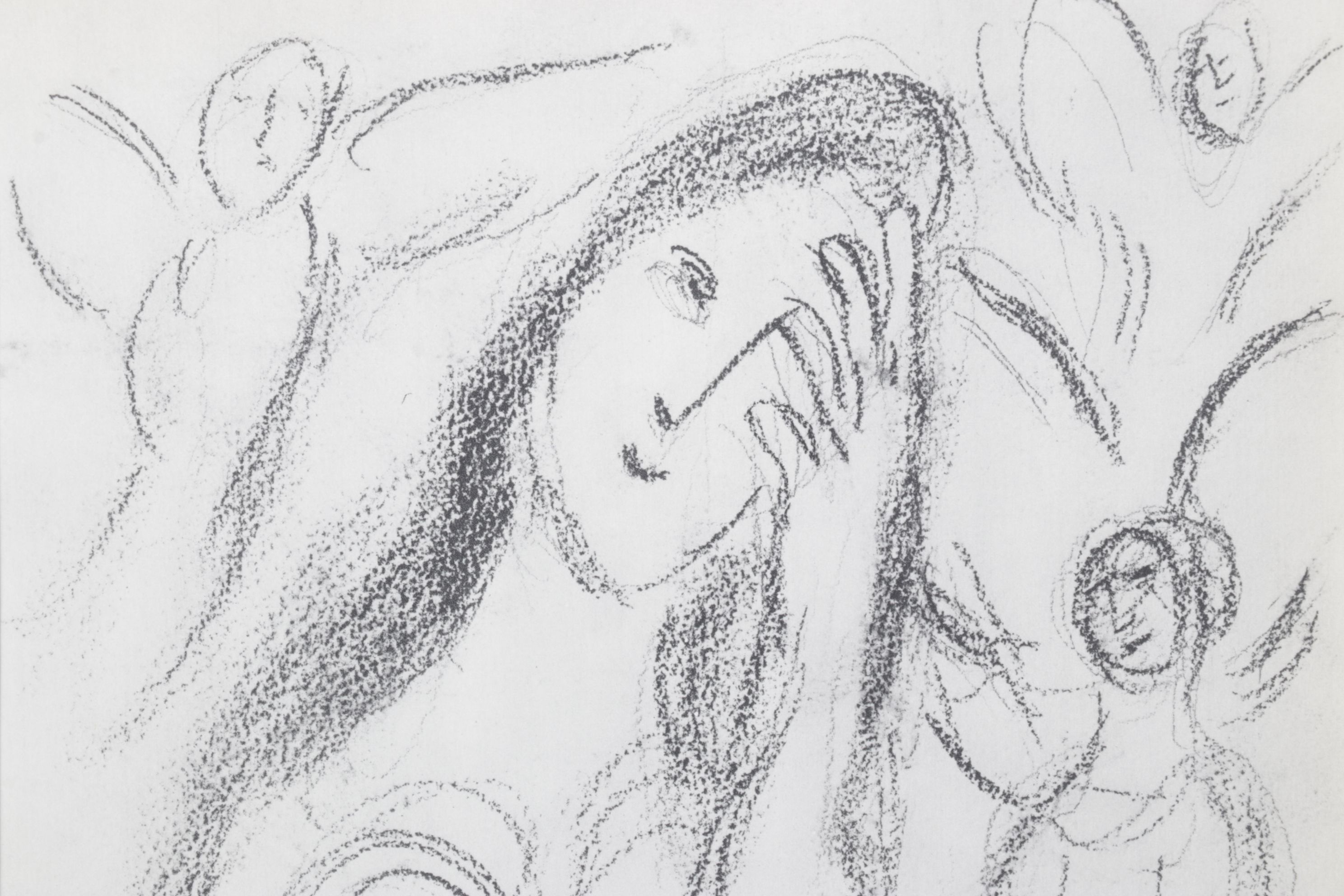 After Marc Chagall Offset Lithograph "Sarah and the Angels", 1960