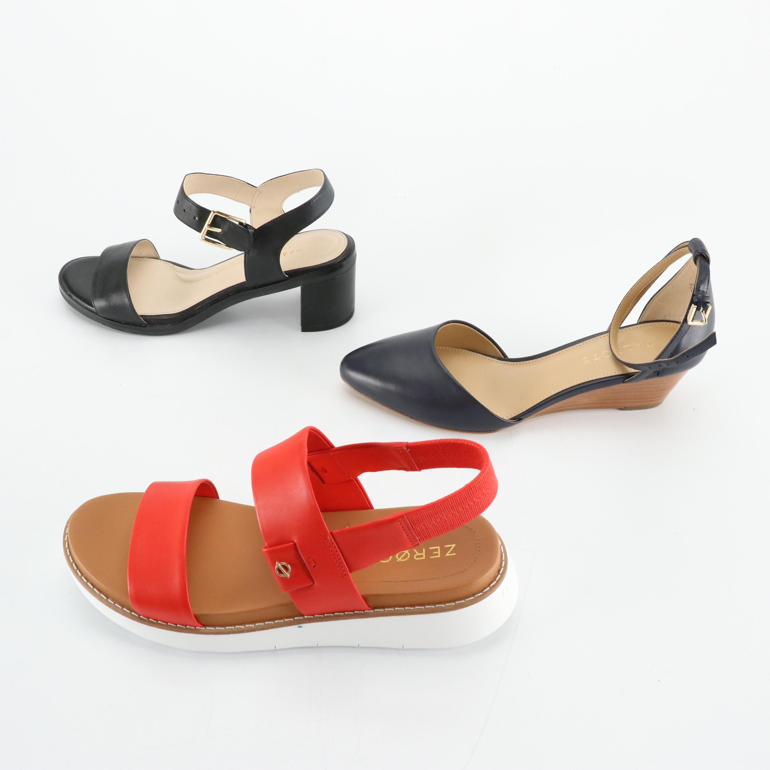 Talbots Laney D'Orsay Wedges, Cole Haan Anette Low Heels and Zeroground Sandals