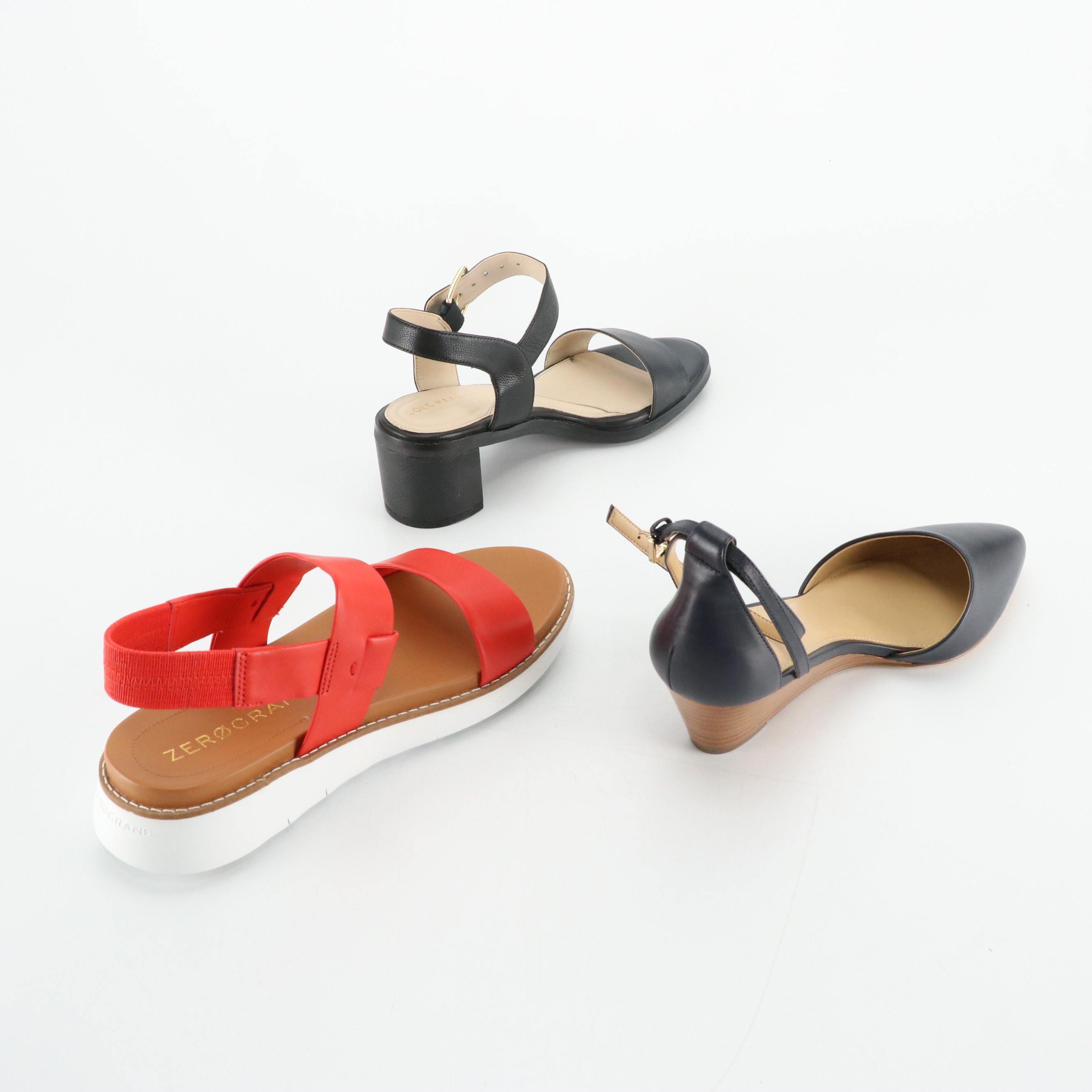 Talbots Laney D'Orsay Wedges, Cole Haan Anette Low Heels and Zeroground Sandals