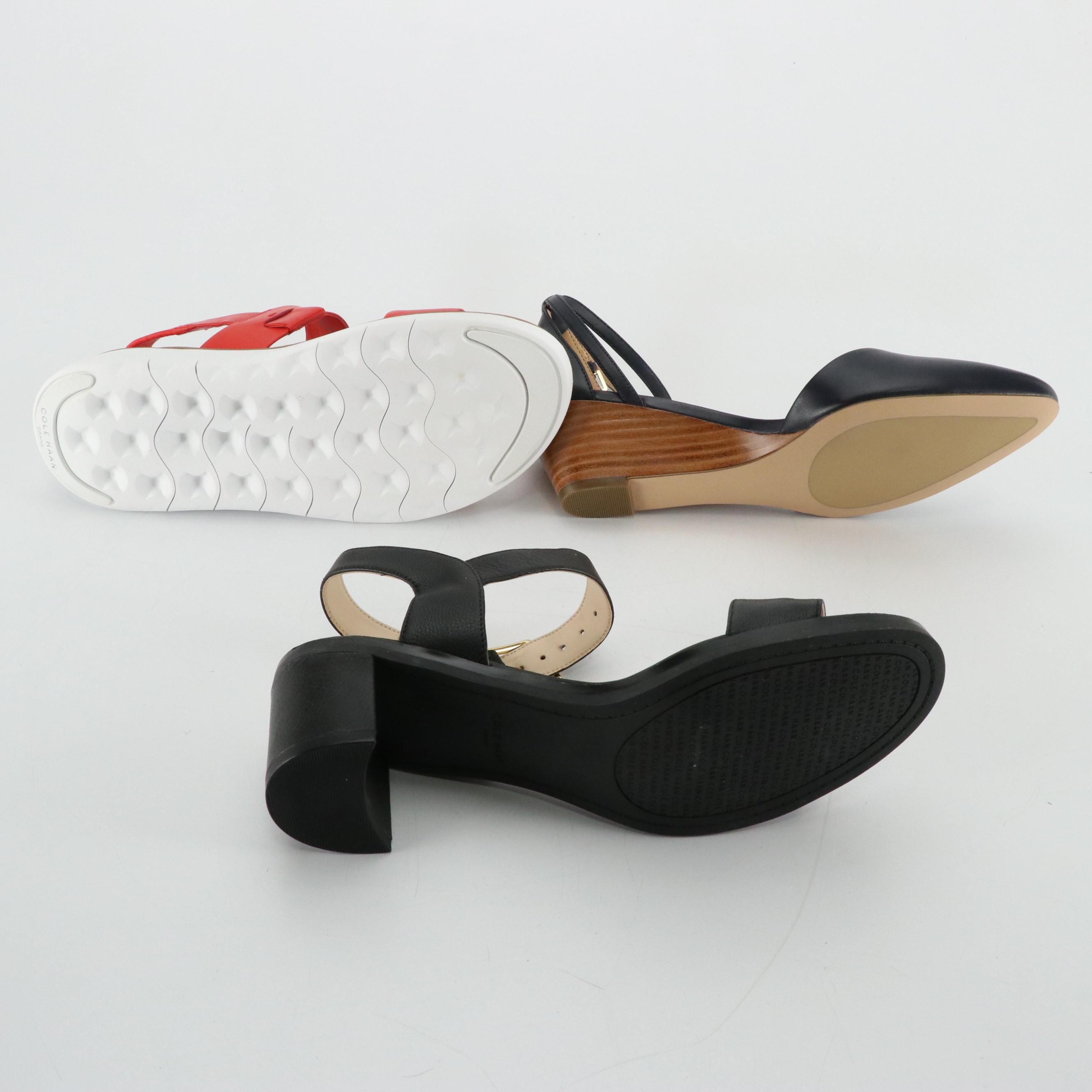 Talbots Laney D'Orsay Wedges, Cole Haan Anette Low Heels and Zeroground Sandals