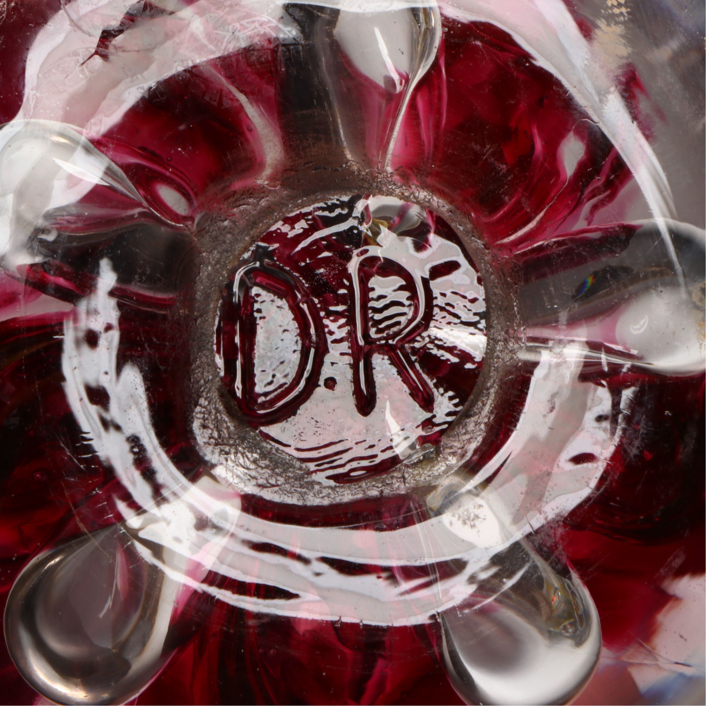 Joe St. Clair, DR, JB and Other Floral Handblown Glass Paperweights