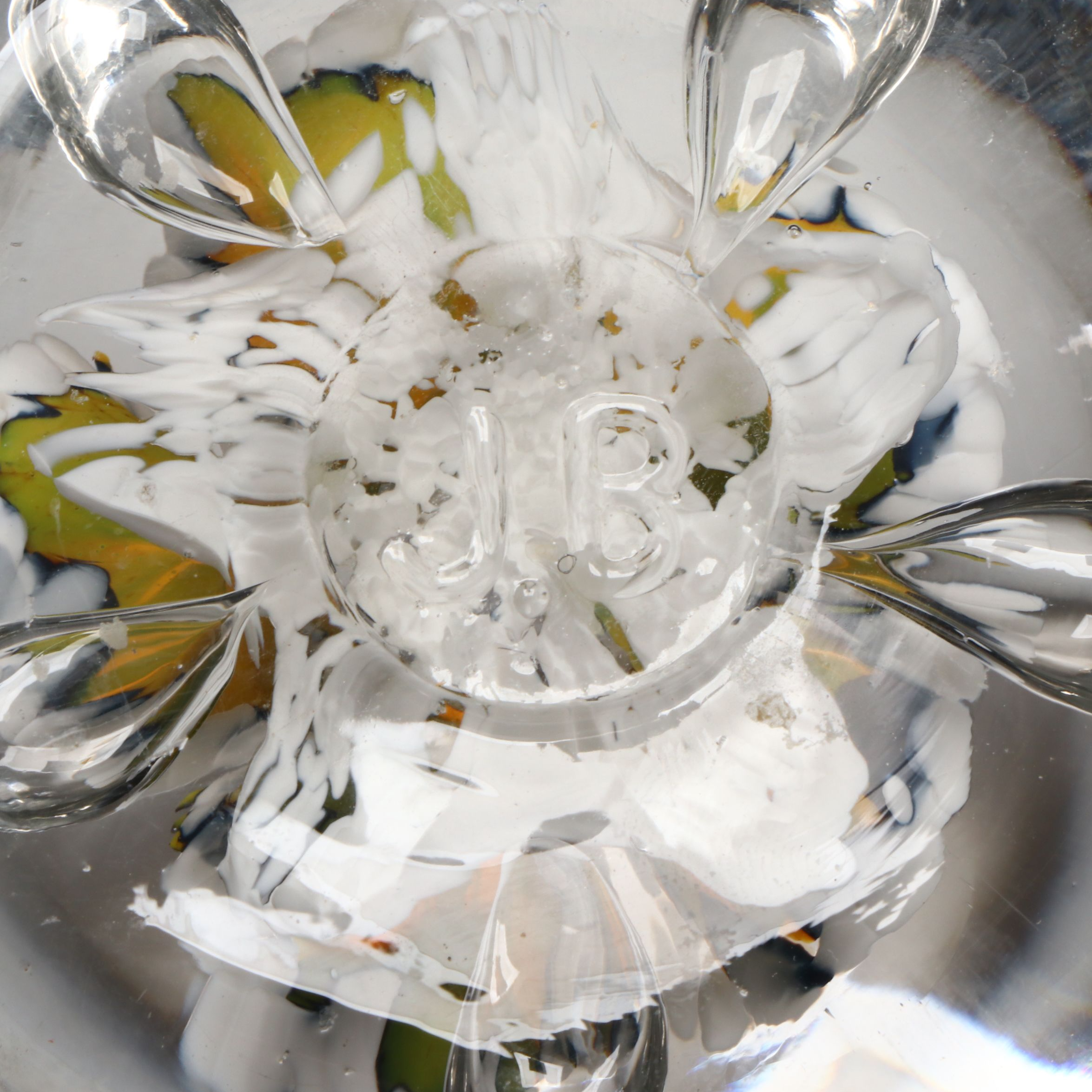 Joe St. Clair, DR, JB and Other Floral Handblown Glass Paperweights